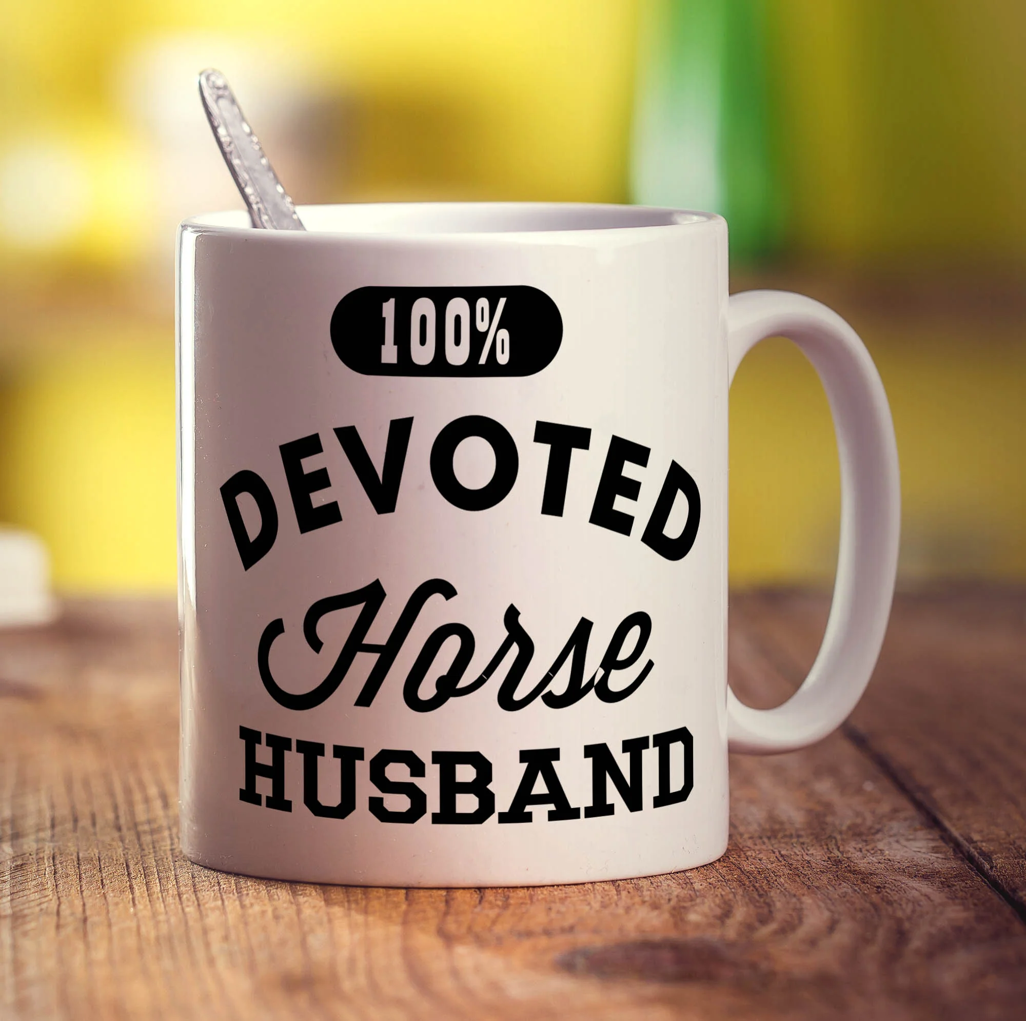 100% Devoted Horse Husband Mug - Image 3