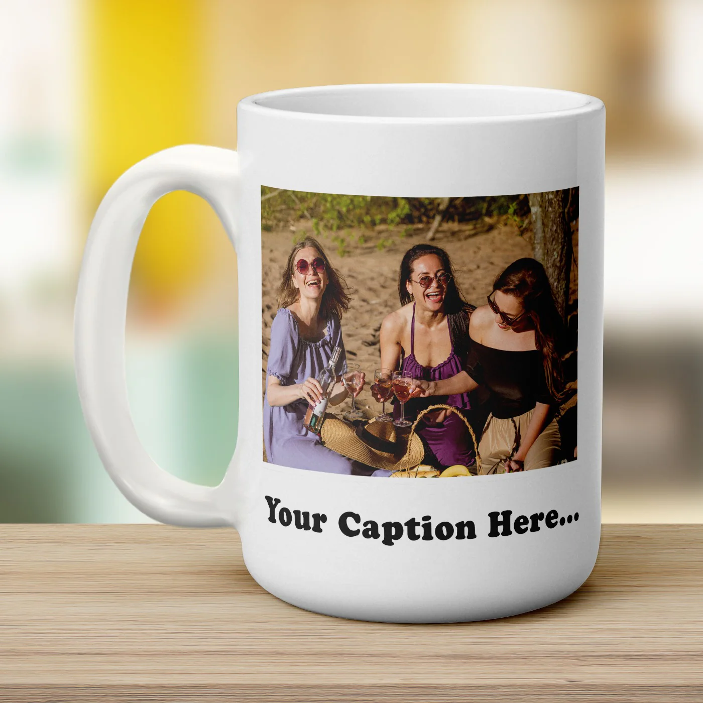 Jumbo Photo Mug with Caption - Image 4