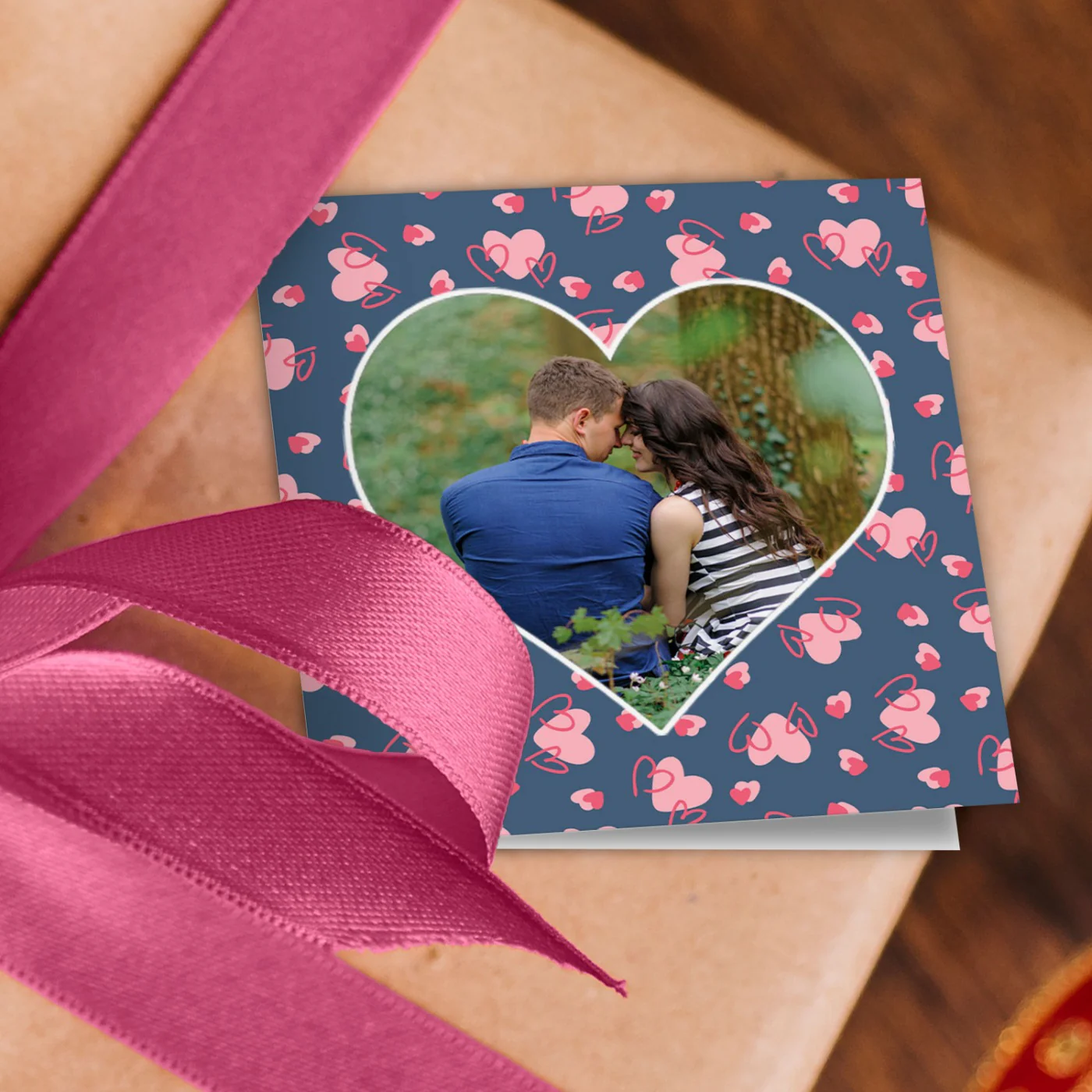 3 Heart Photo Wrapping Paper - Image 2