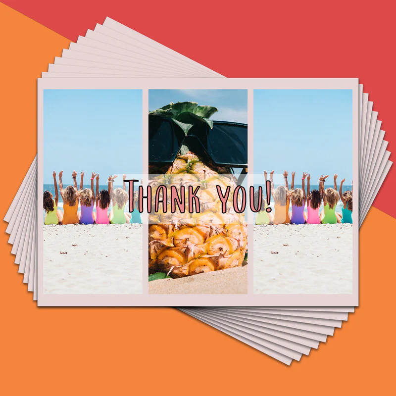 3 Image Thank You Card - Pack of 10 - Image 2