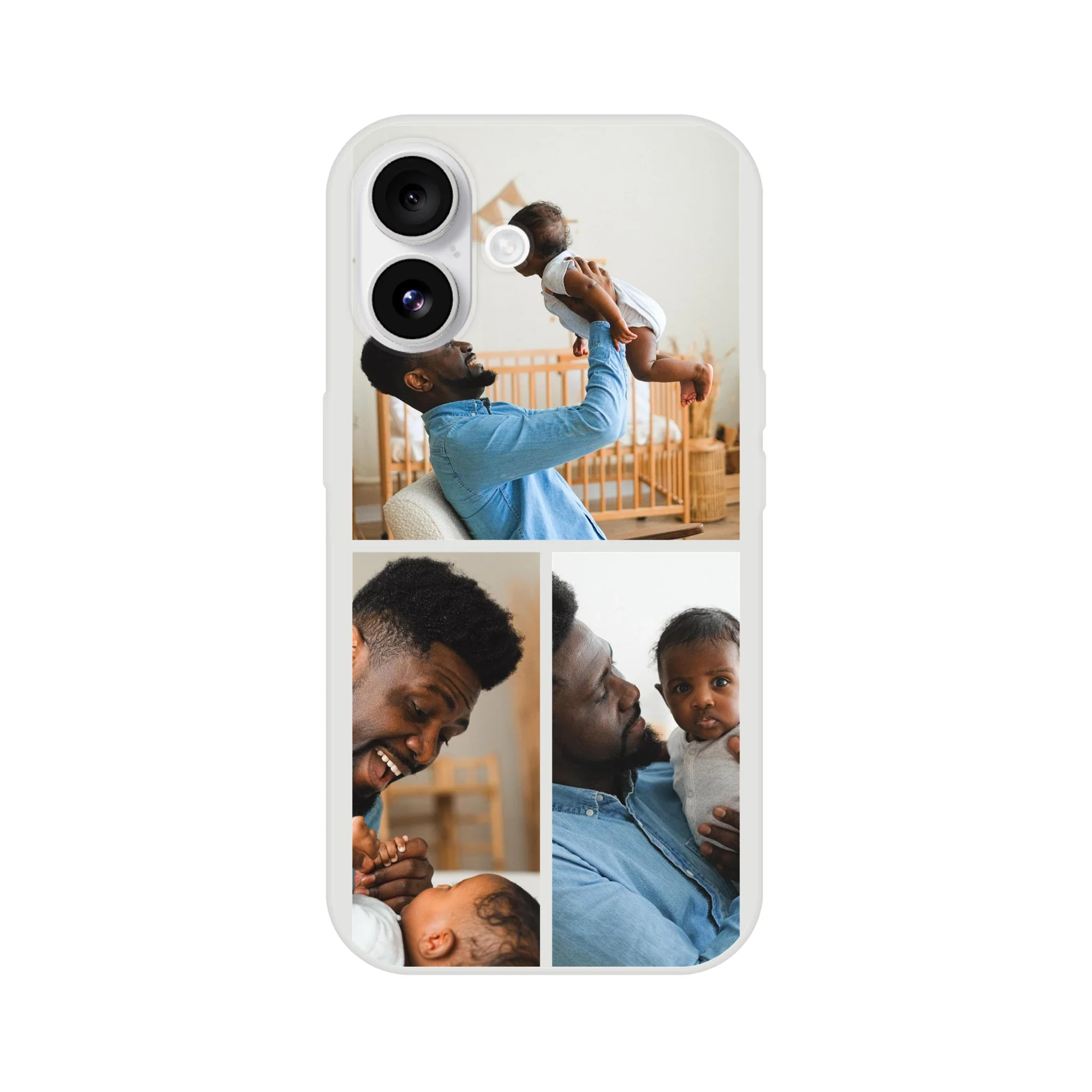 3 Photo Collage Flexi iPhone Case - Image 3
