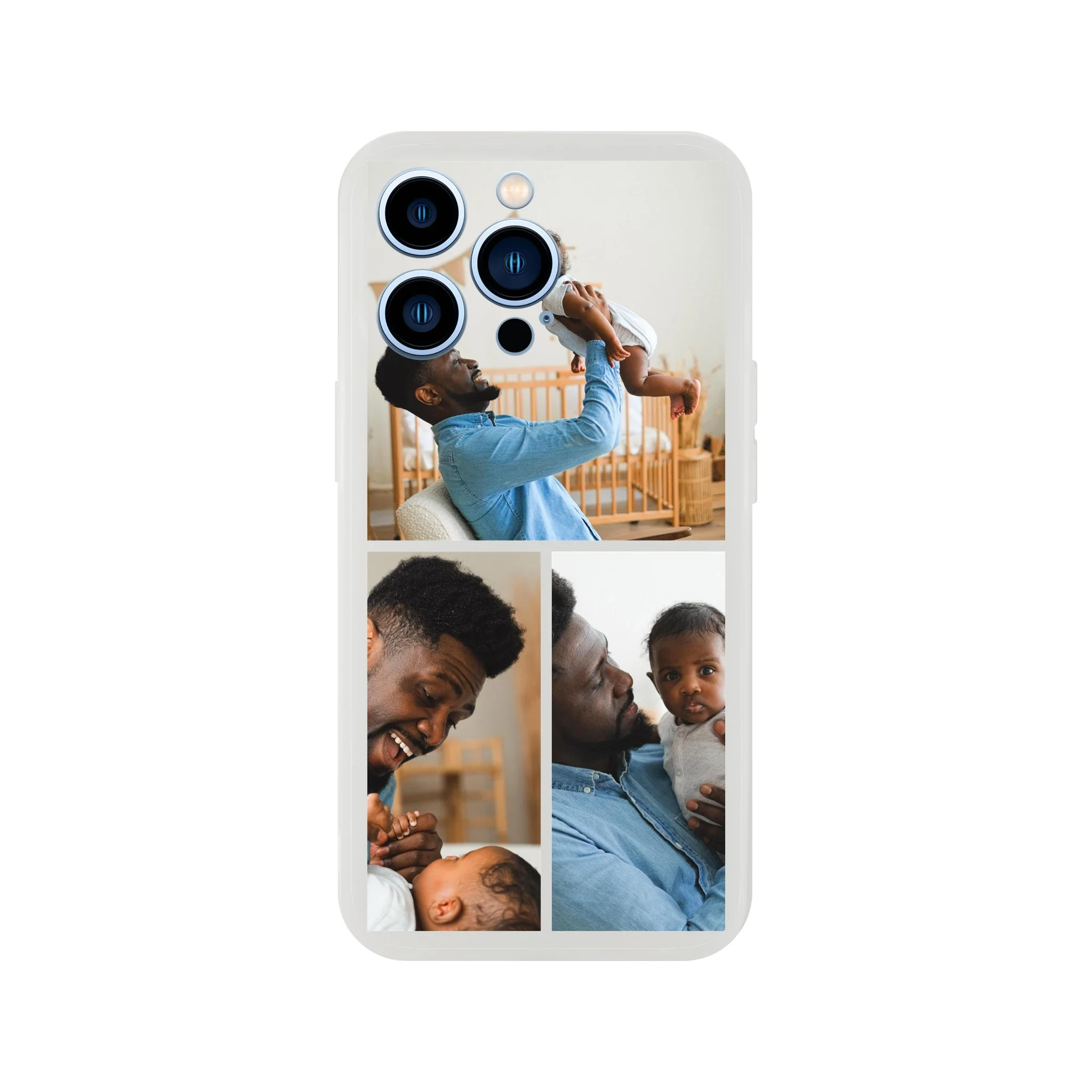3 Photo Collage Flexi iPhone Case - Image 4