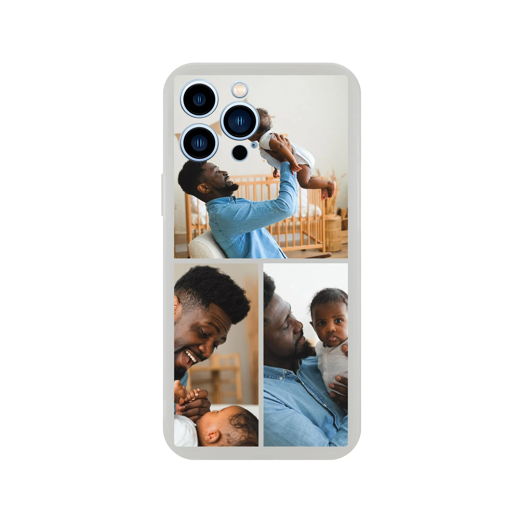 3 Photo Collage Flexi iPhone Case - Image 5
