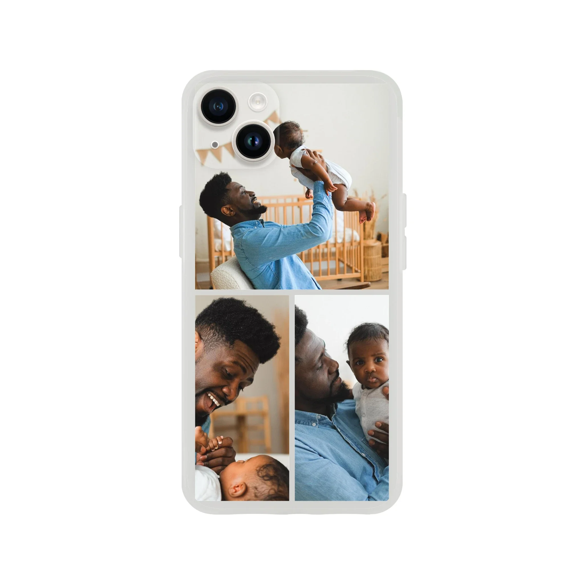 3 Photo Collage Flexi iPhone Case - Image 6