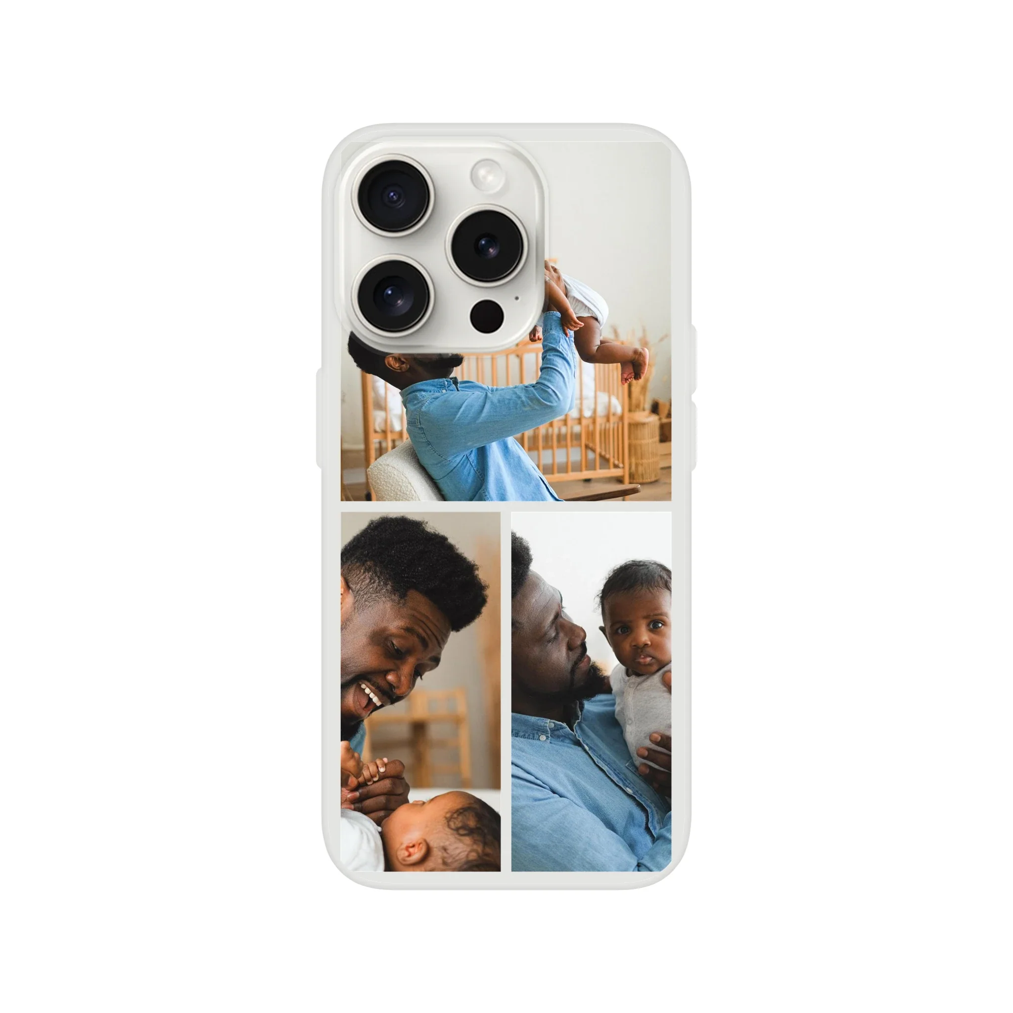3 Photo Collage Flexi iPhone Case - Image 7