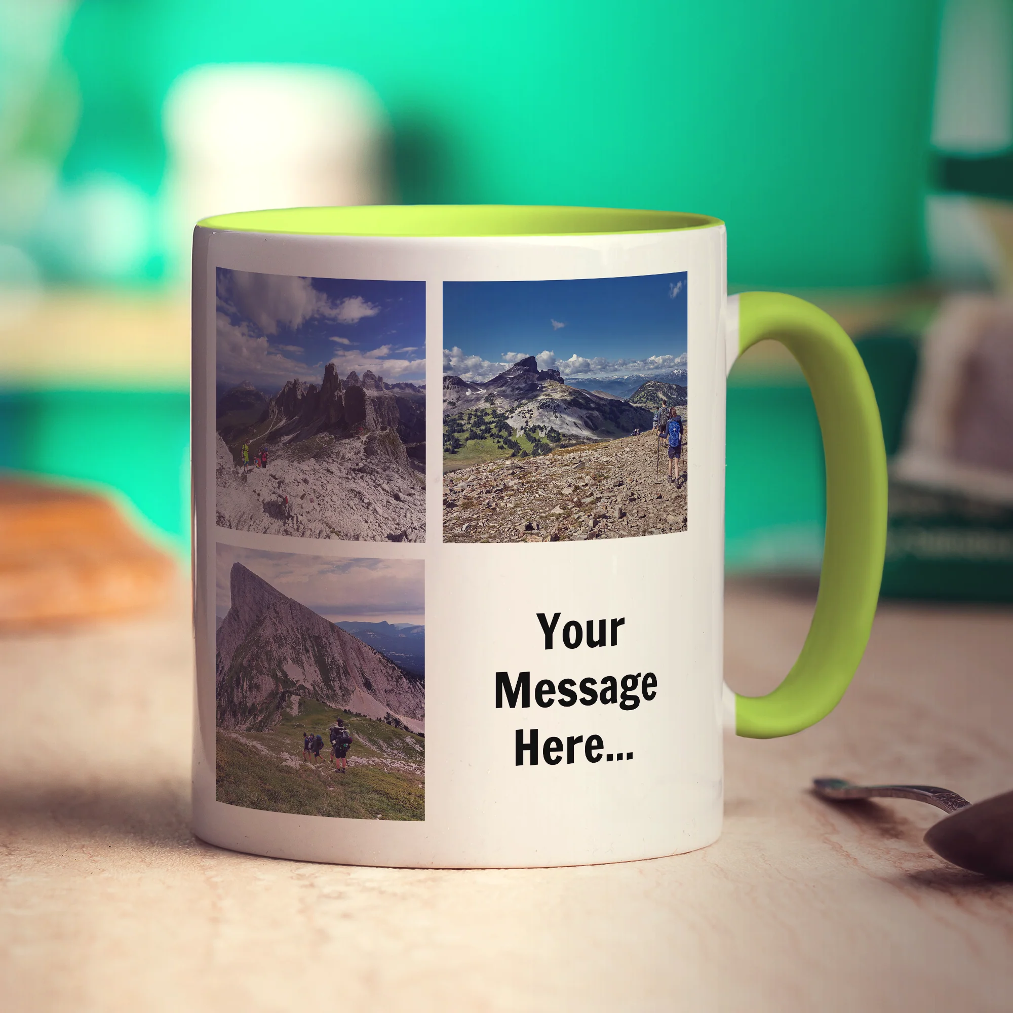 3 Photo and Message Collage Mug - Image 5