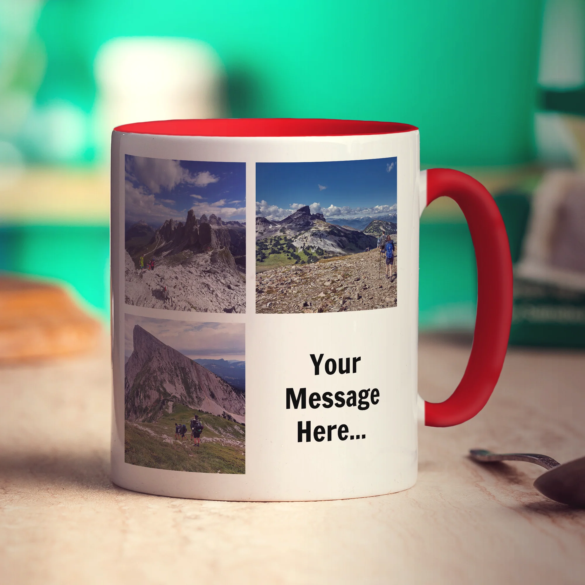 3 Photo and Message Collage Mug - Image 9
