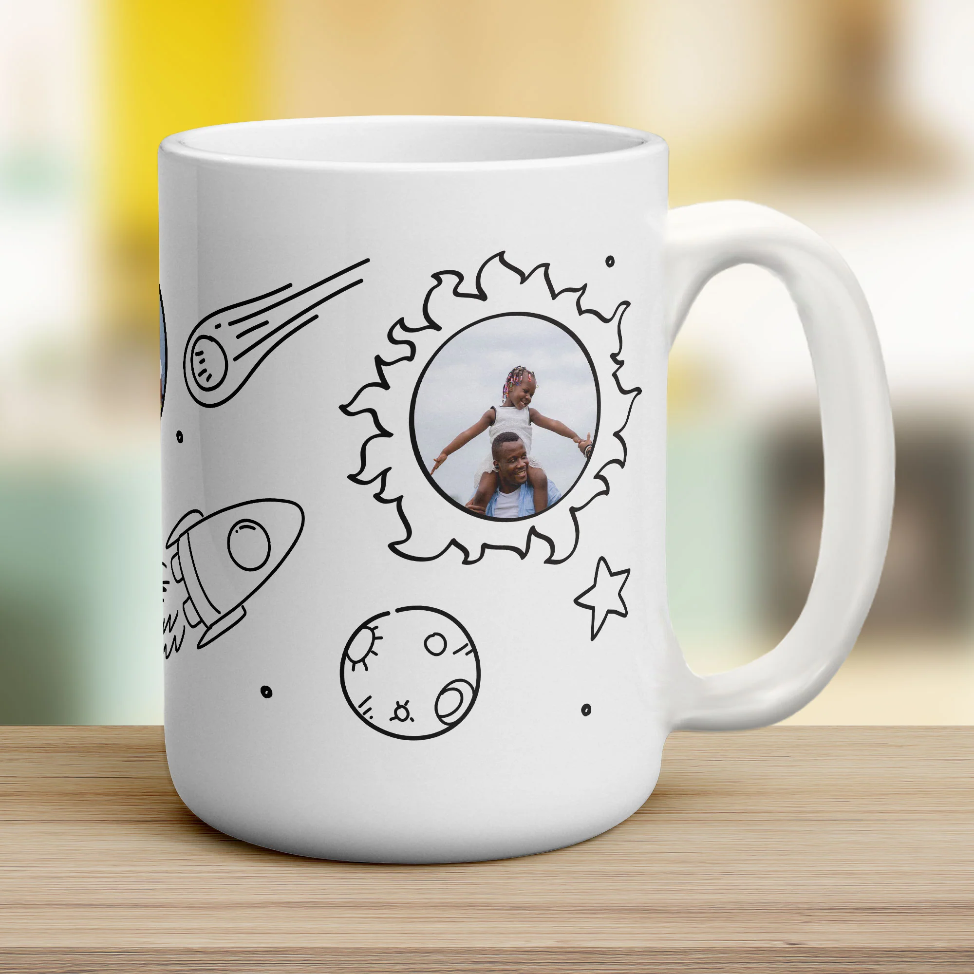 3 Photo Space Doodle Mug - Image 13