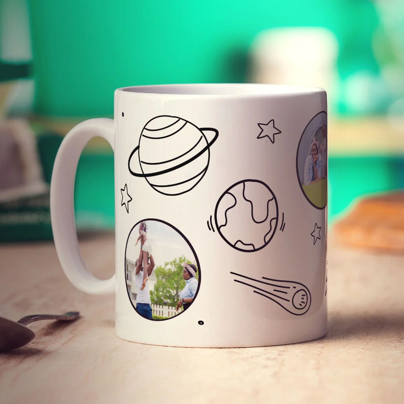 3 Photo Space Doodle Mug - Image 3