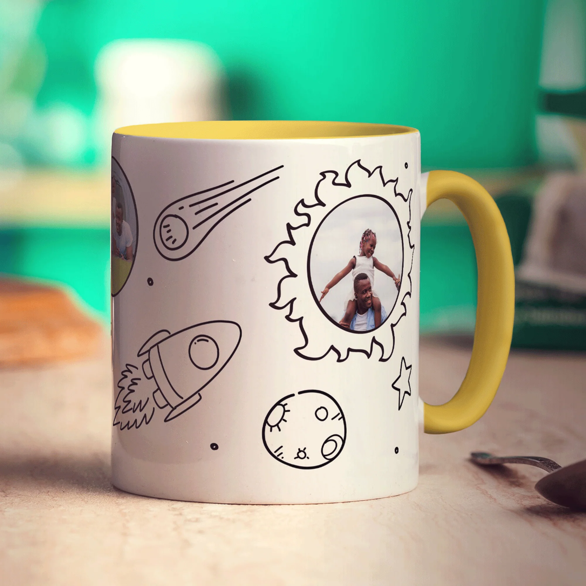 3 Photo Space Doodle Mug - Image 6