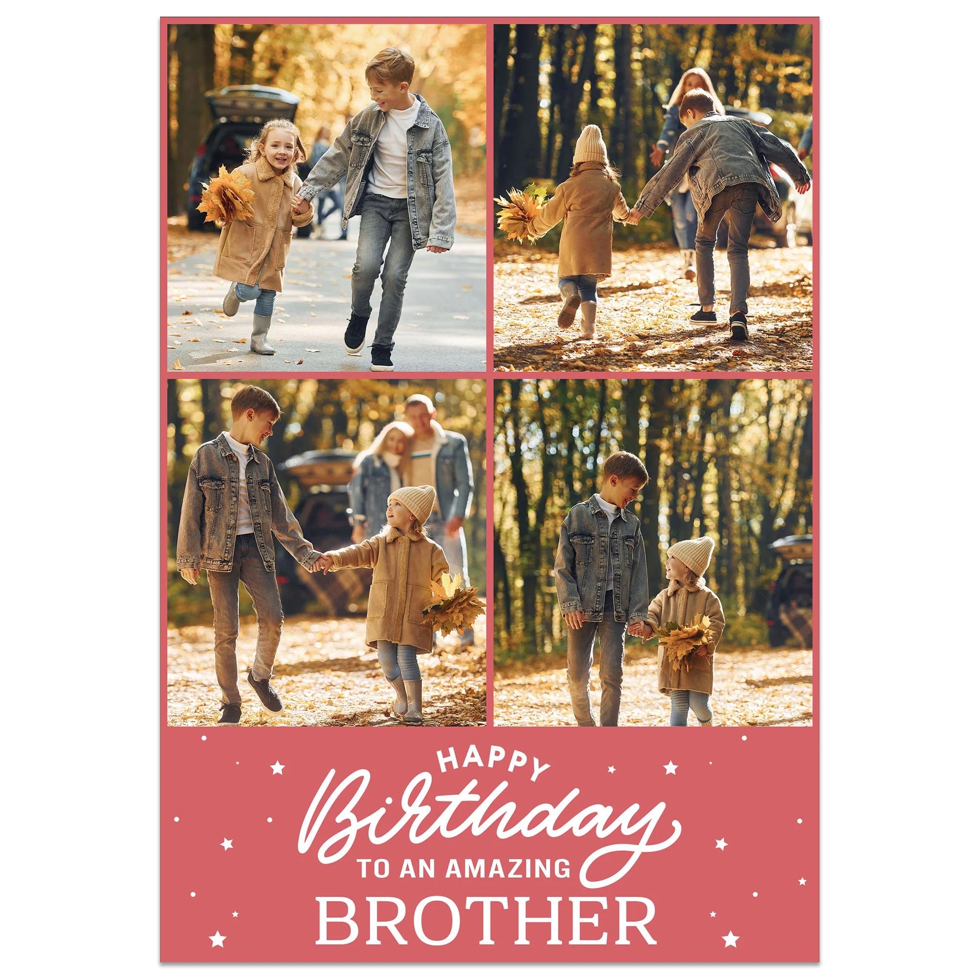 4 Photo Amazing Brother Birthday Card - Image 5