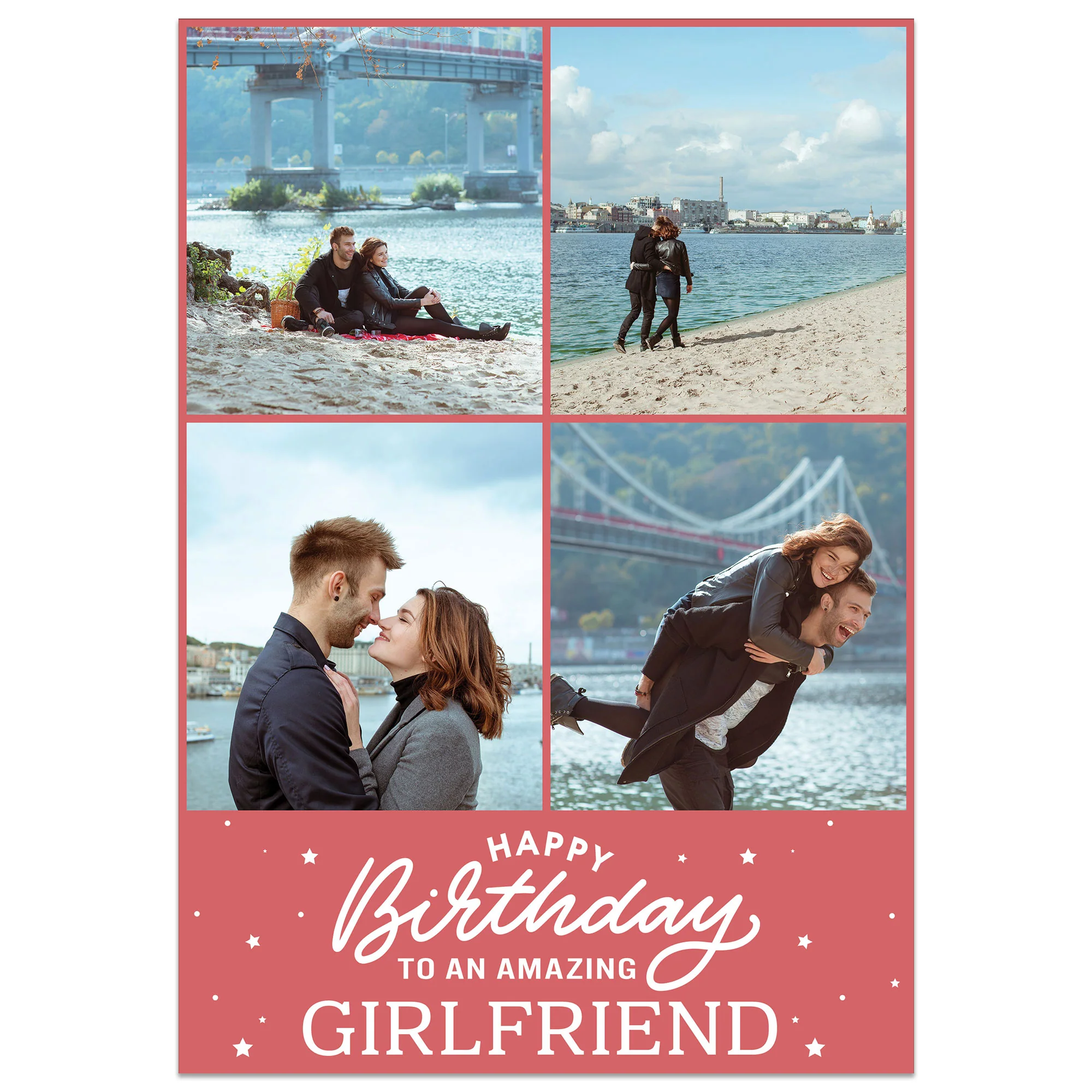 4 Photo Amazing Girlfriend Birthday Card - Image 5