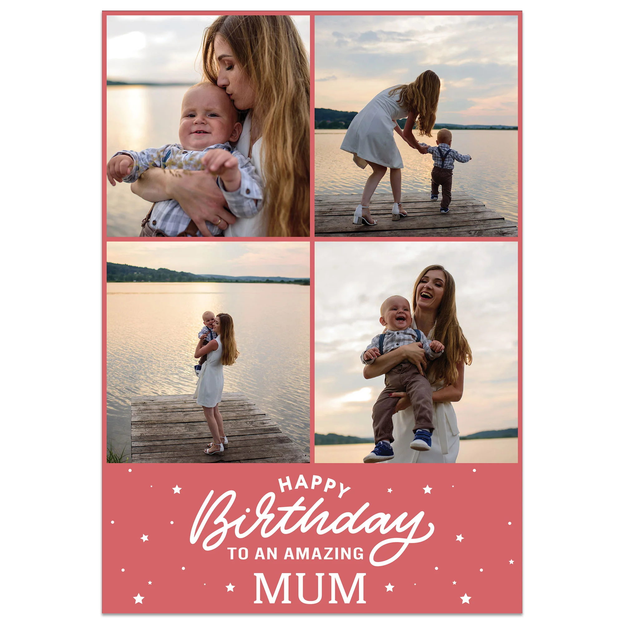 4 Photo Amazing Mum Birthday Card - Image 5