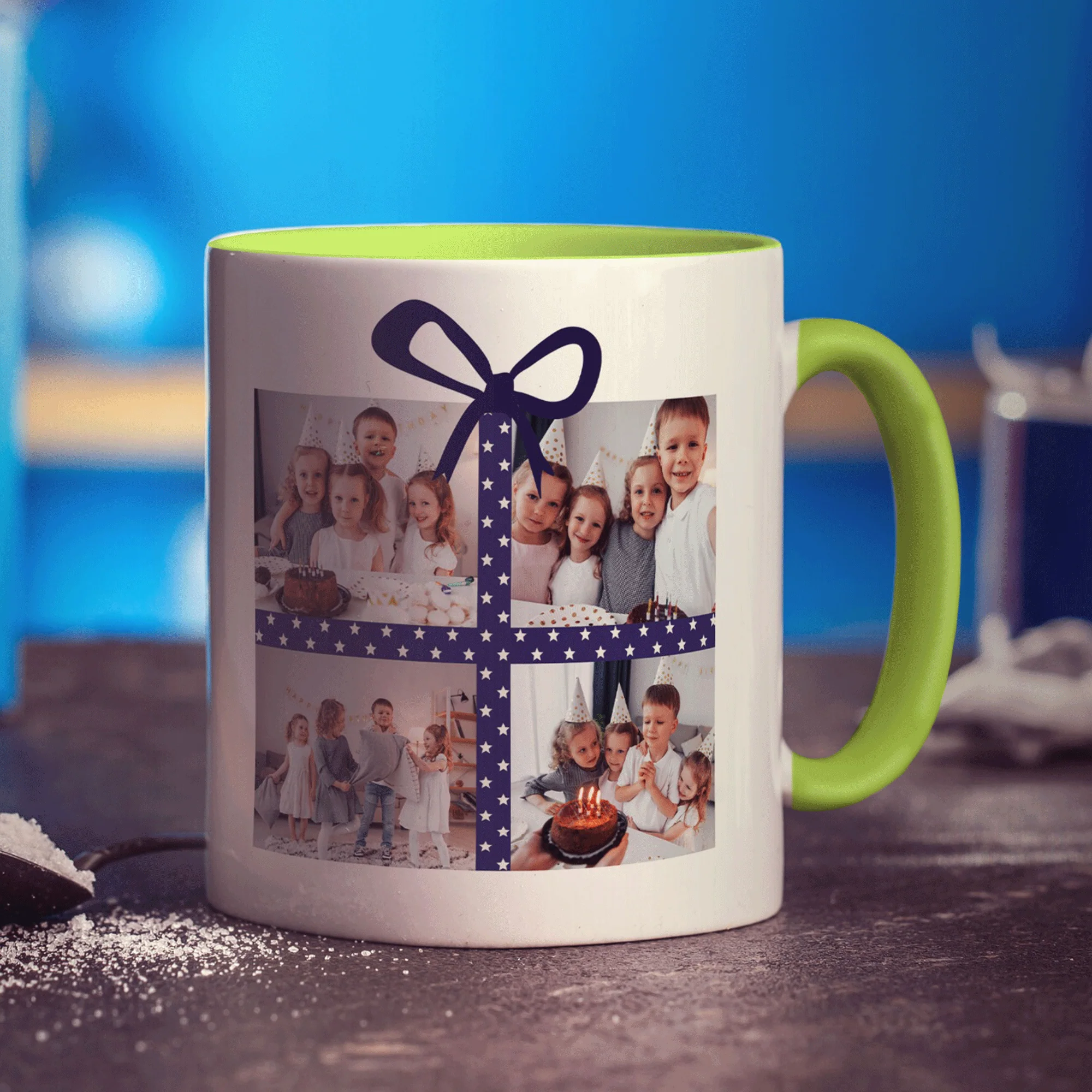 4 Photo Grid Present Mug - Image 9