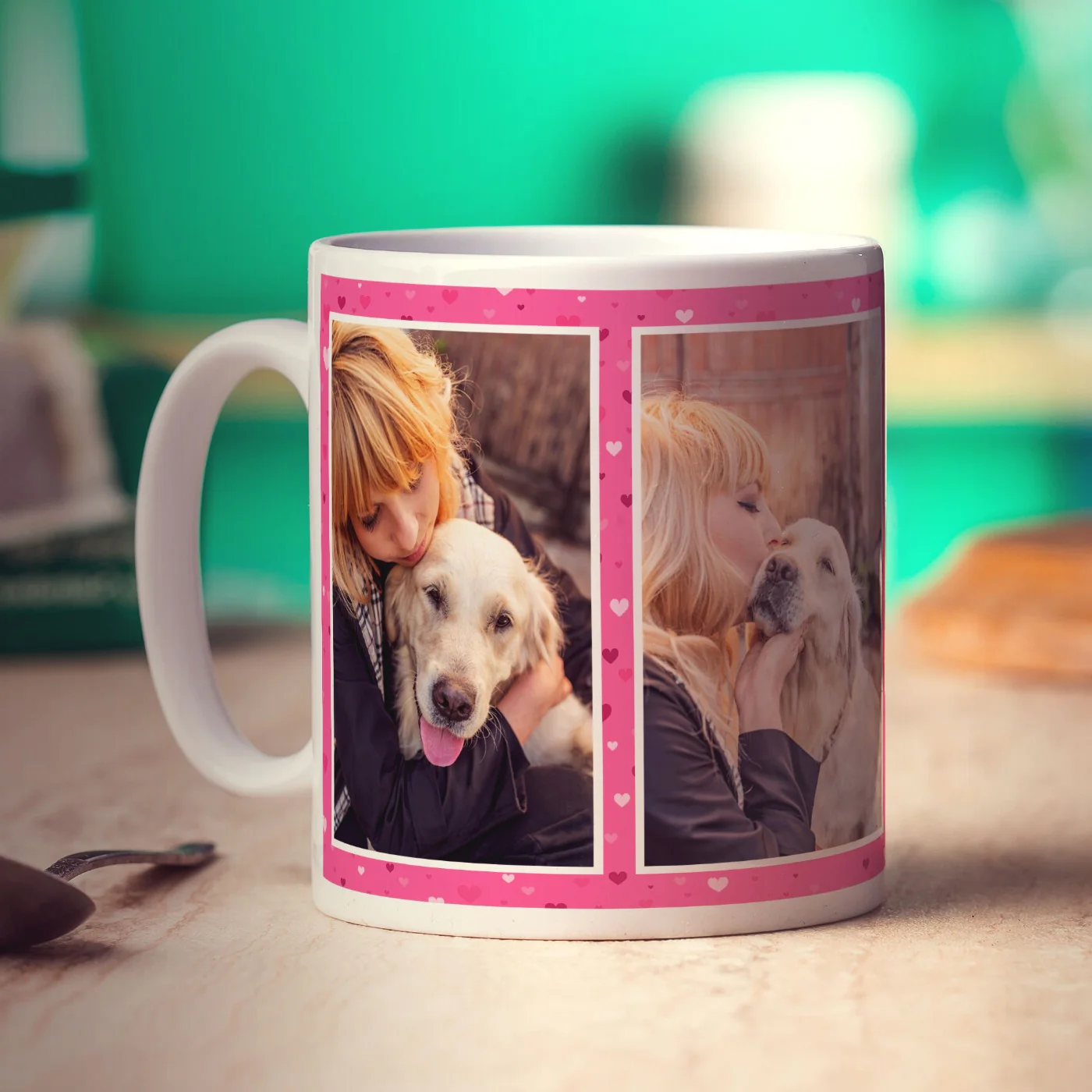 4 Photo Heart Mug - Image 2