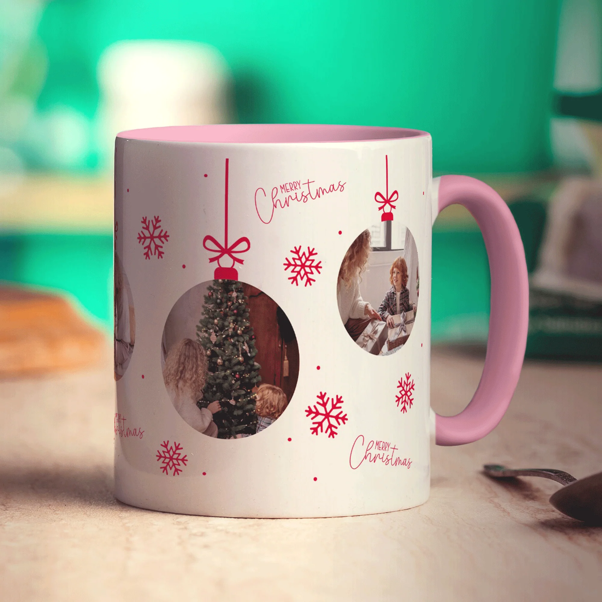 5 Photo Christmas Bauble Mug - Image 11