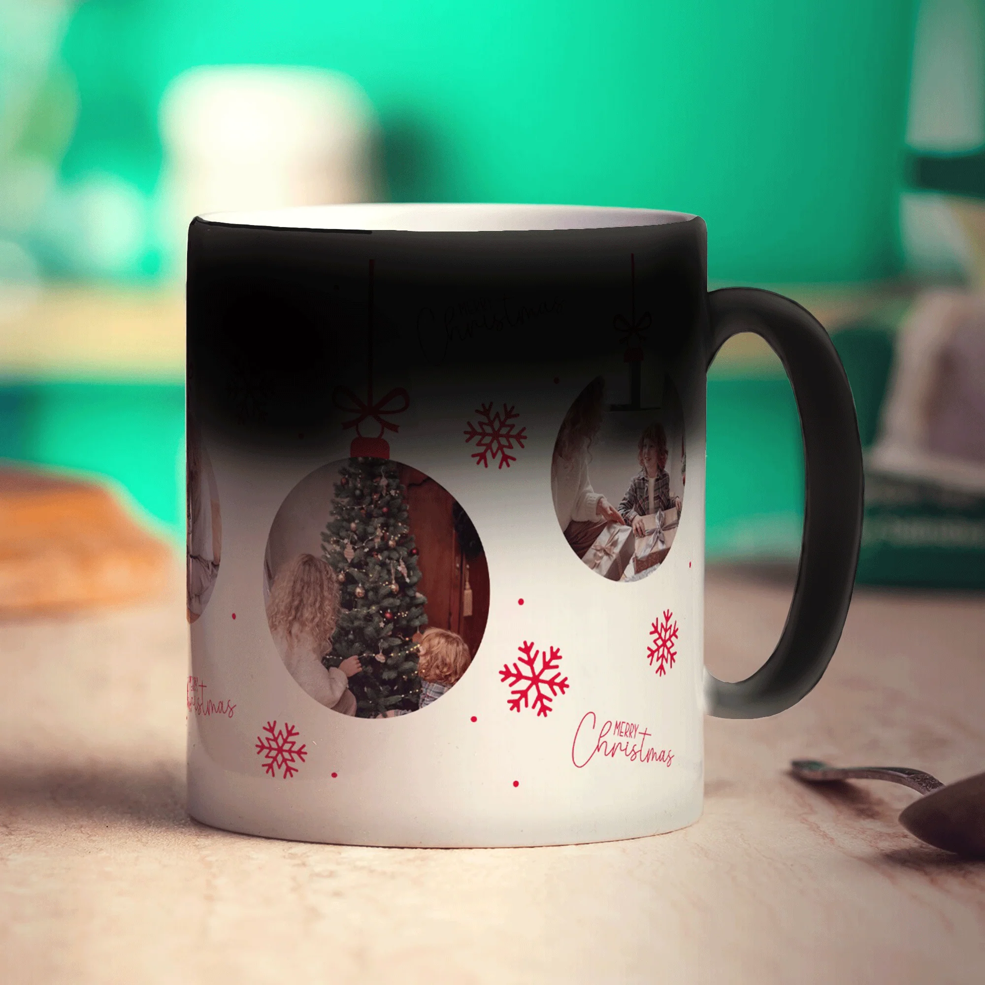 5 Photo Christmas Bauble Mug - Image 8