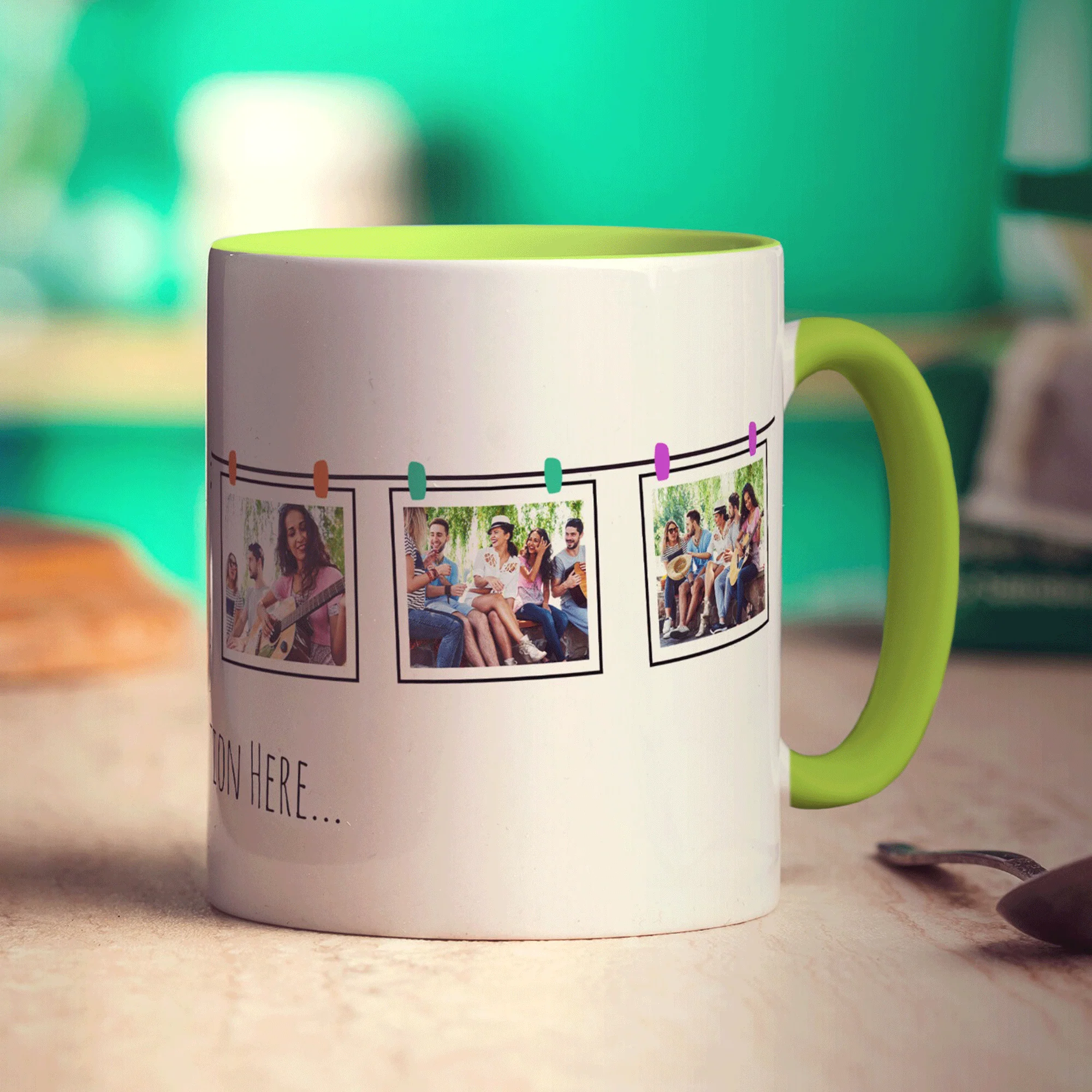 6 Hanging Photos with Caption Mug - Image 11