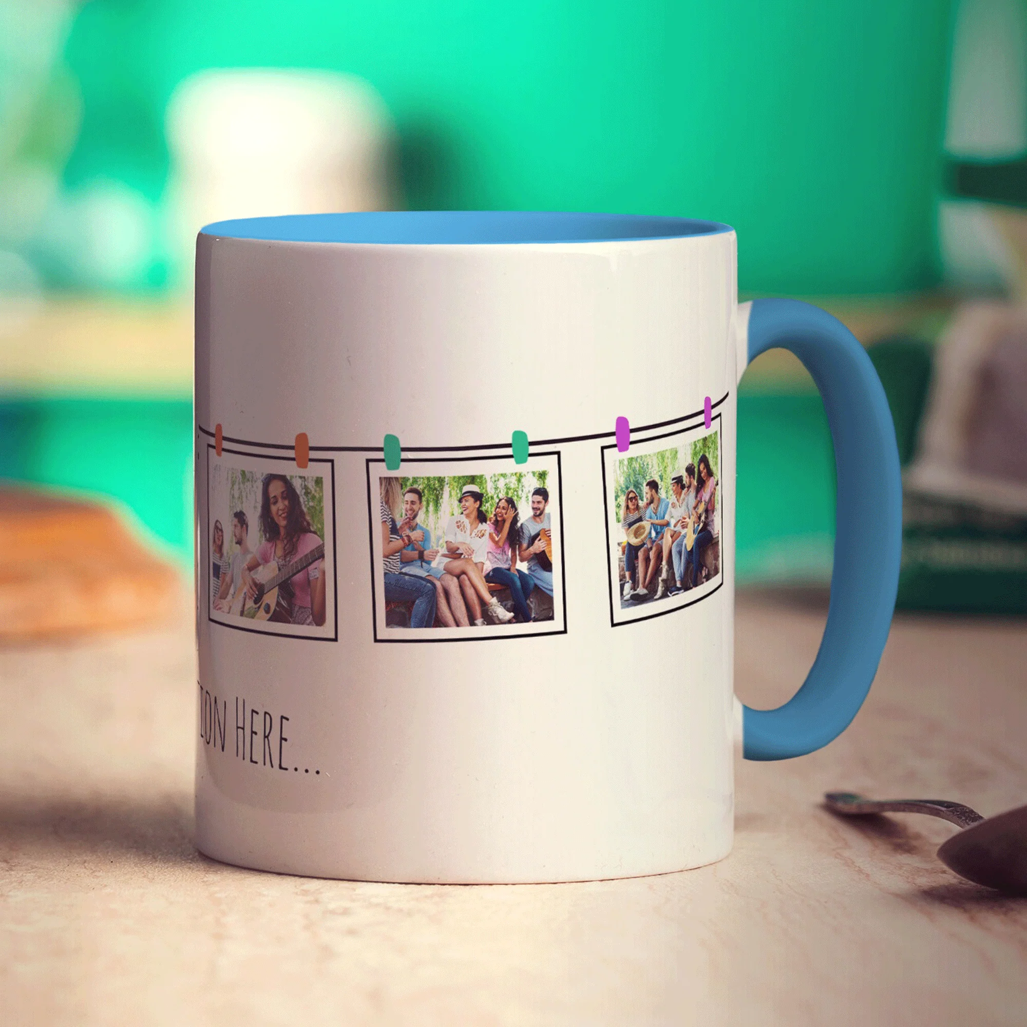 6 Hanging Photos with Caption Mug - Image 12
