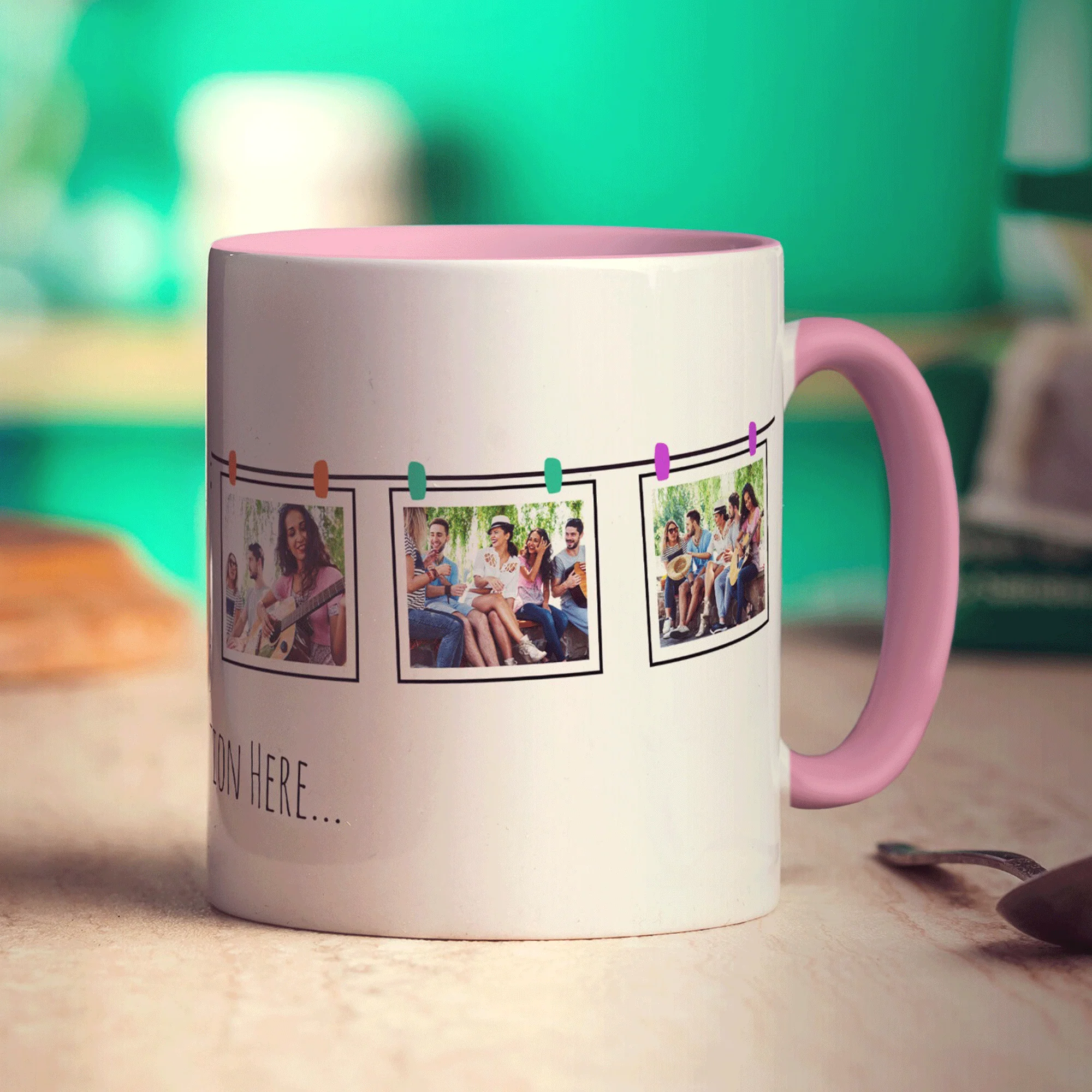 6 Hanging Photos with Caption Mug - Image 13