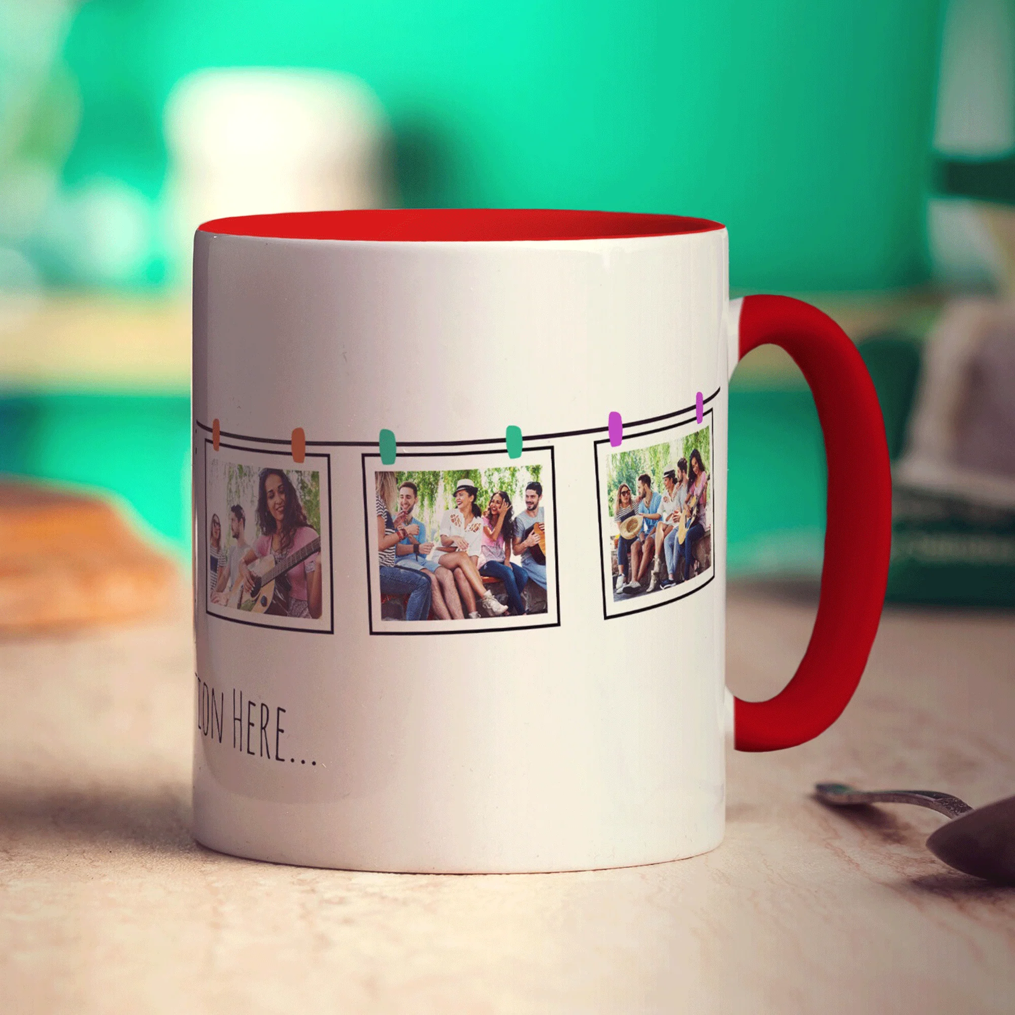 6 Hanging Photos with Caption Mug - Image 15