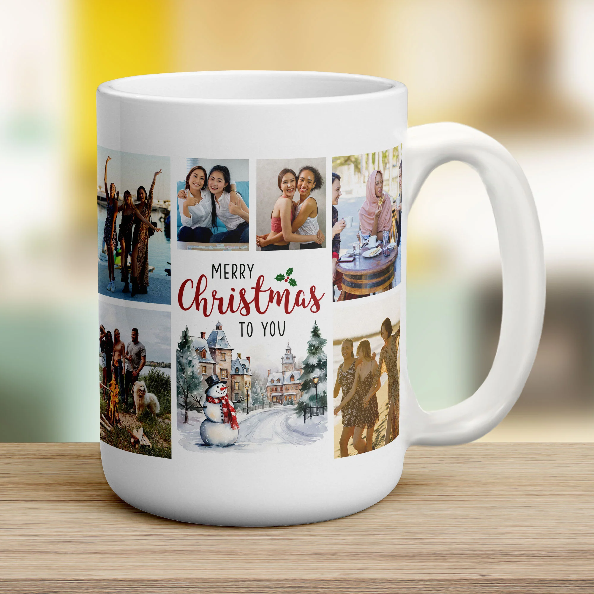 6 Photo Merry Christmas to You Mug - Image 14