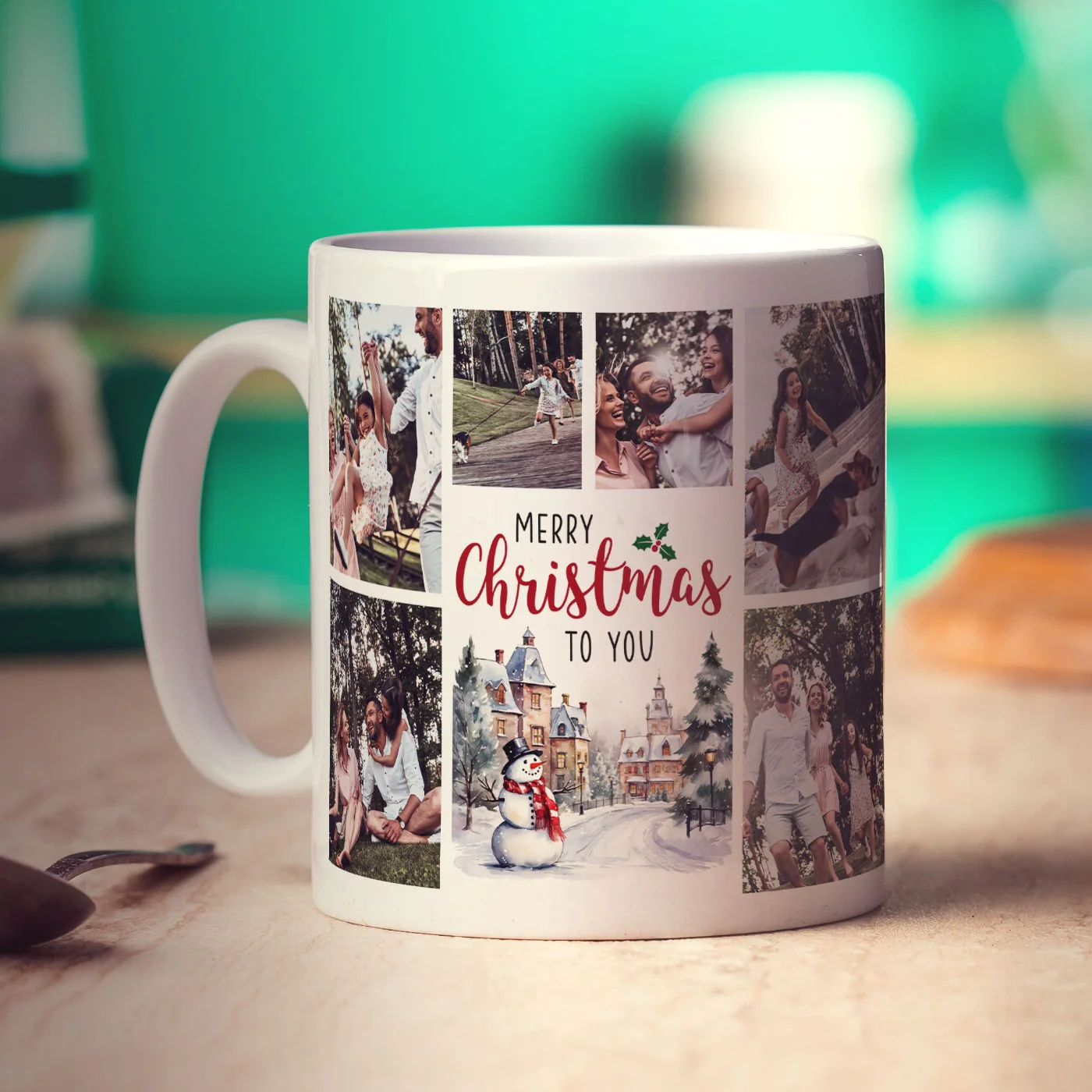 6 Photo Merry Christmas to You Mug - Image 2