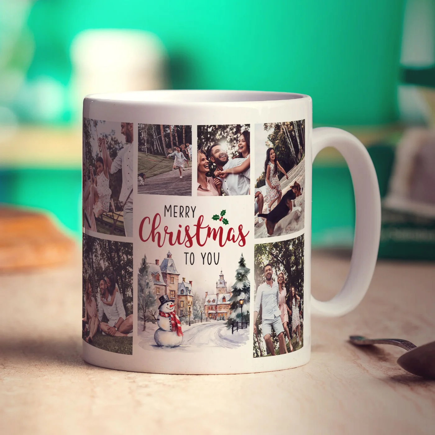 6 Photo Merry Christmas to You Mug - Image 4