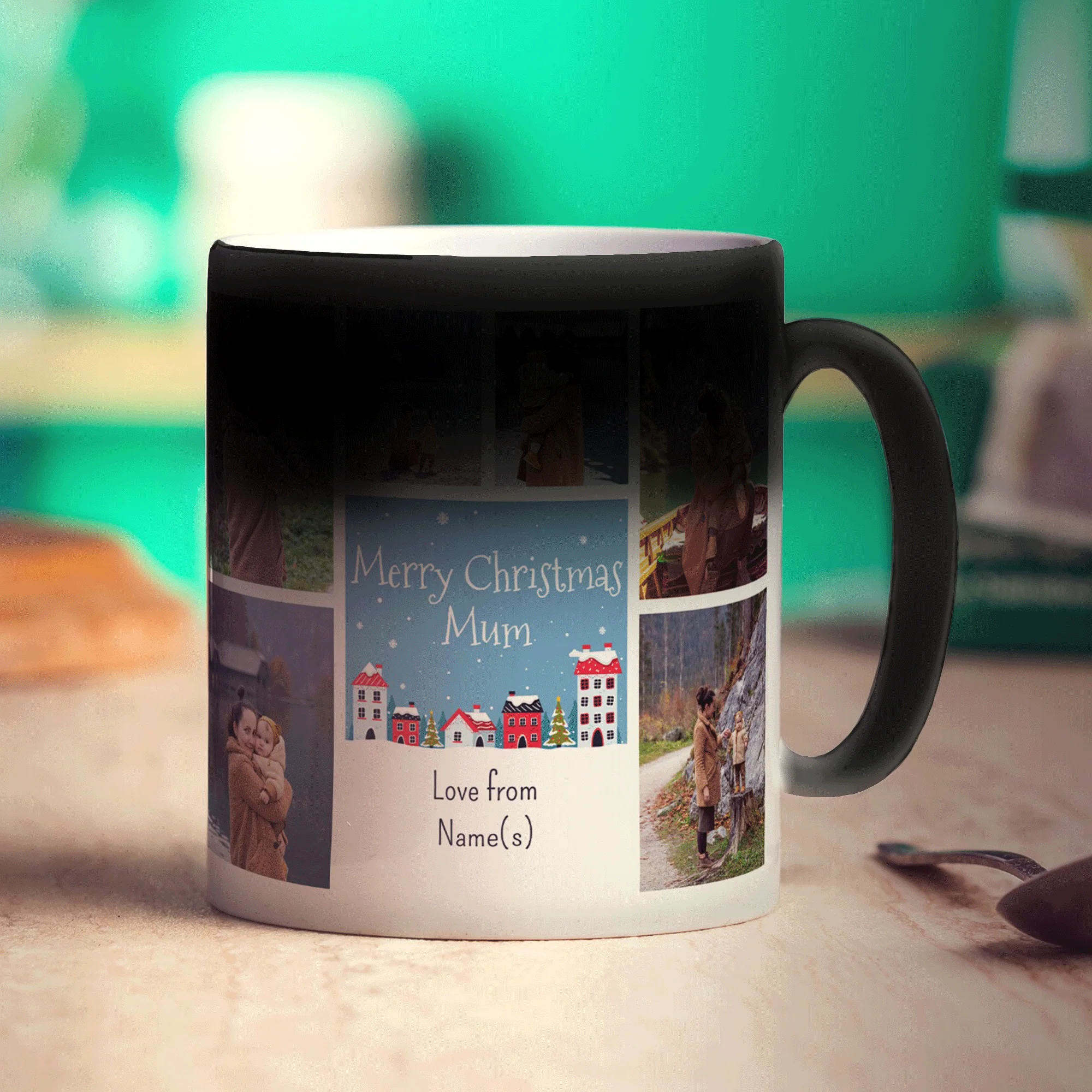 6 Photo Merry Christmas Mum with Text Mug - Image 8