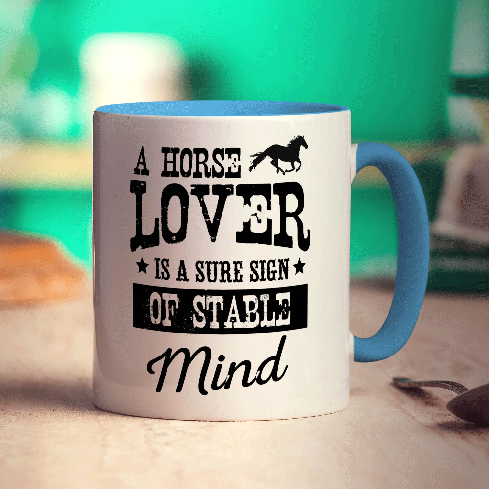 A Horse Lover Is a Sure Sign of Stable Mind Mug - Image 8