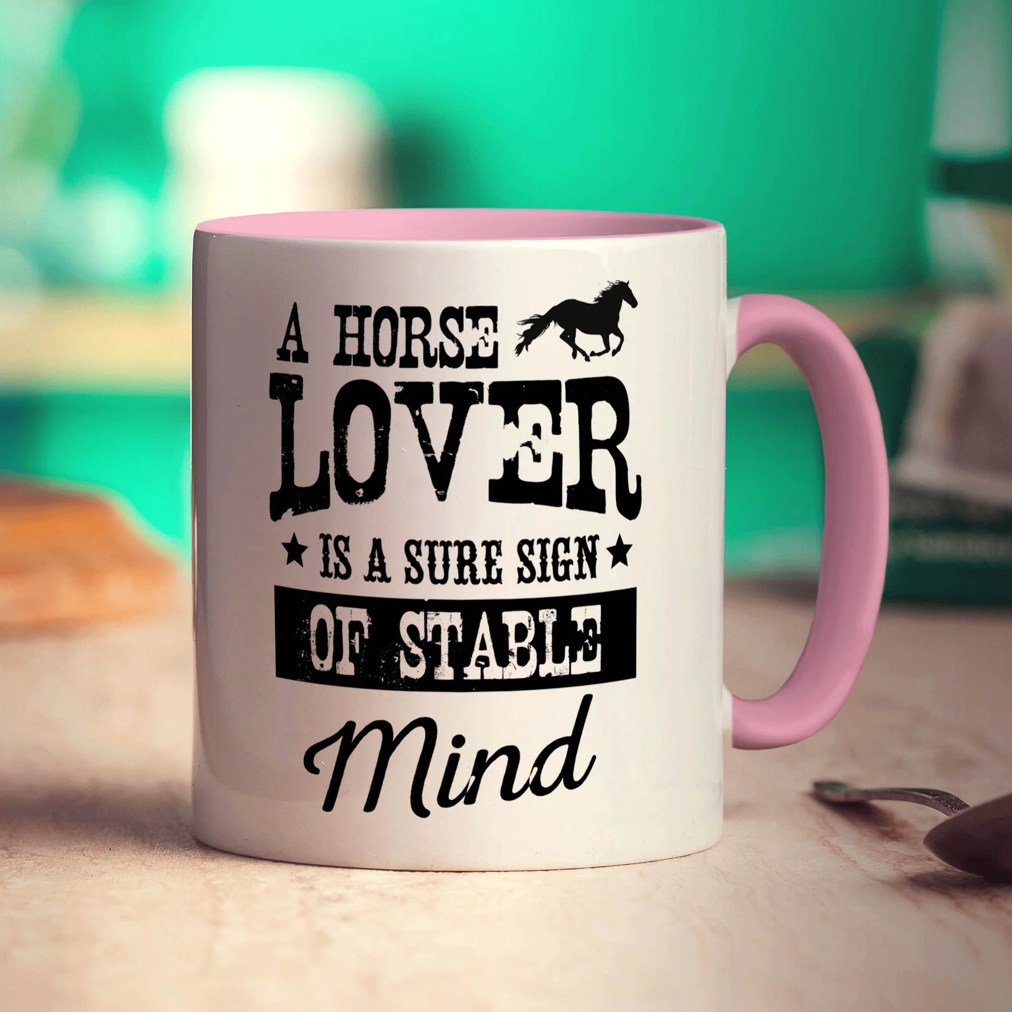 A Horse Lover Is a Sure Sign of Stable Mind Mug - Image 9