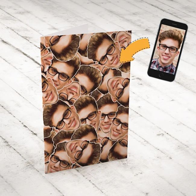 In Your Face Personalised Card - Image 2