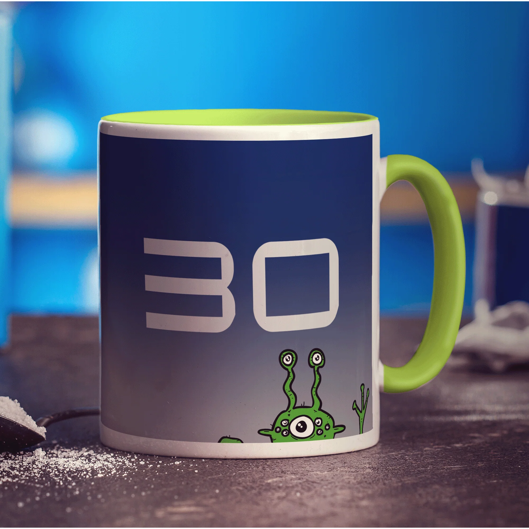 Alien Sci-Fi Birthday Mug - Image 4