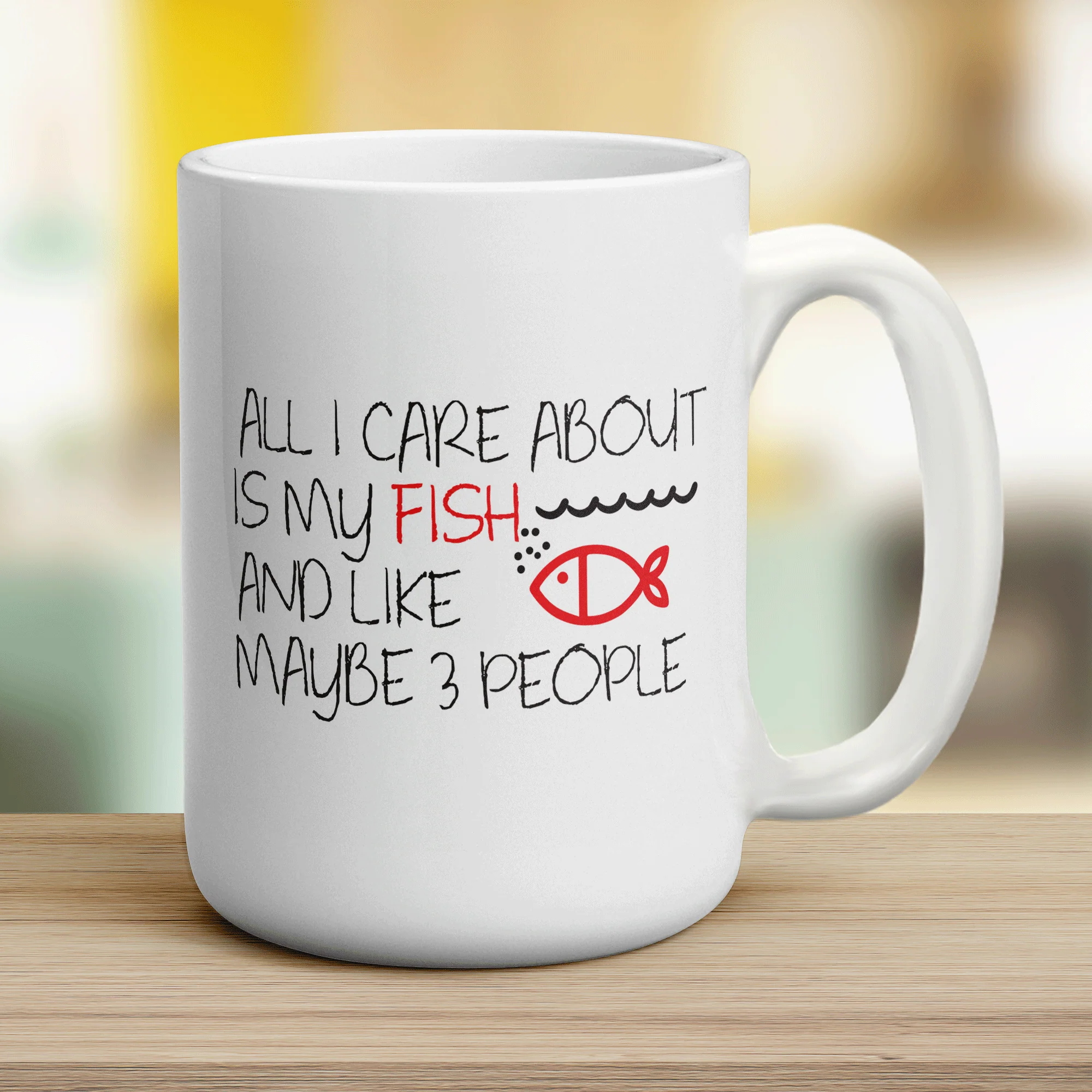All I Care About is My Fish and Like Maybe 3 People Mug - Image 12