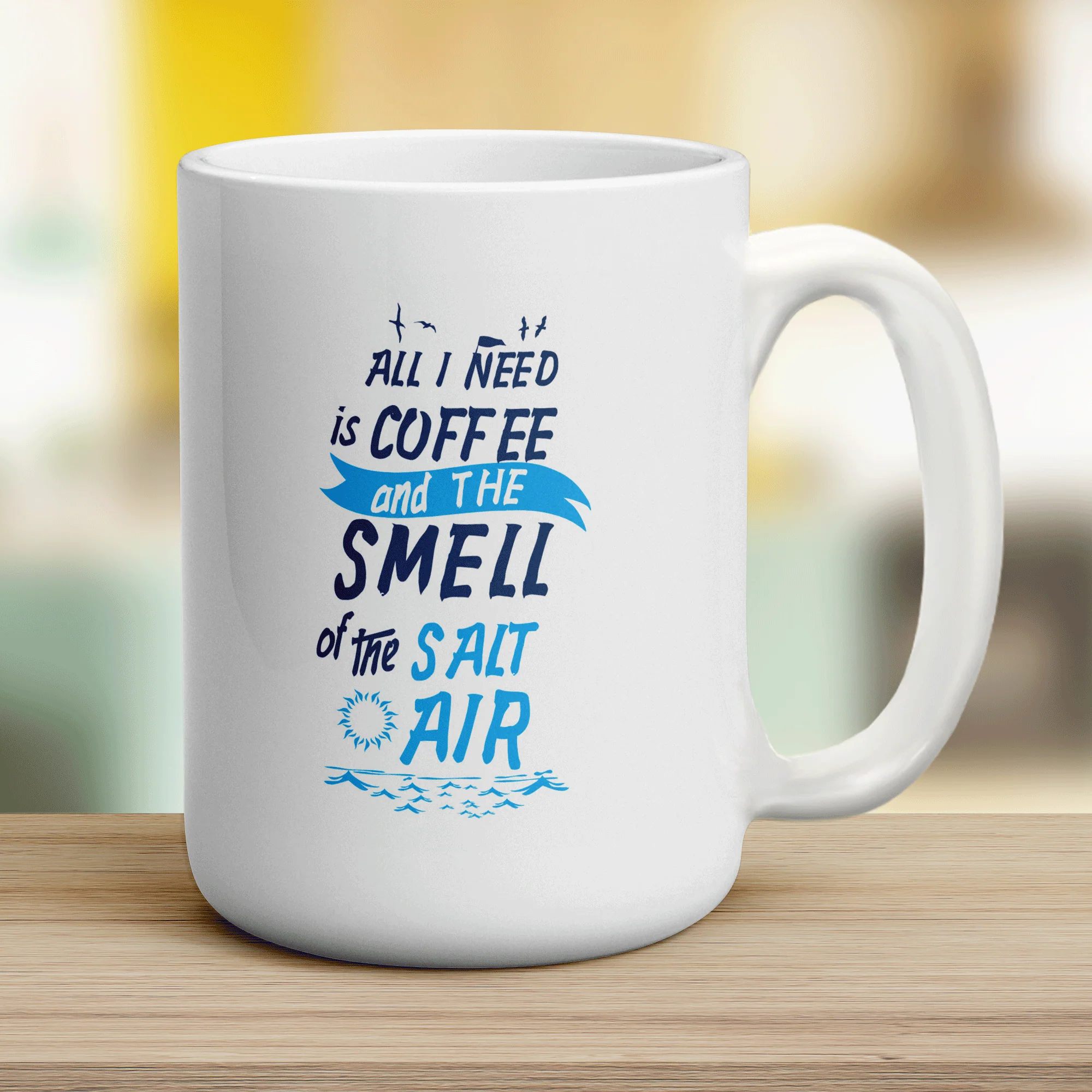 All I Need is Coffee and The Smell of The Salt Air Mug - Image 12