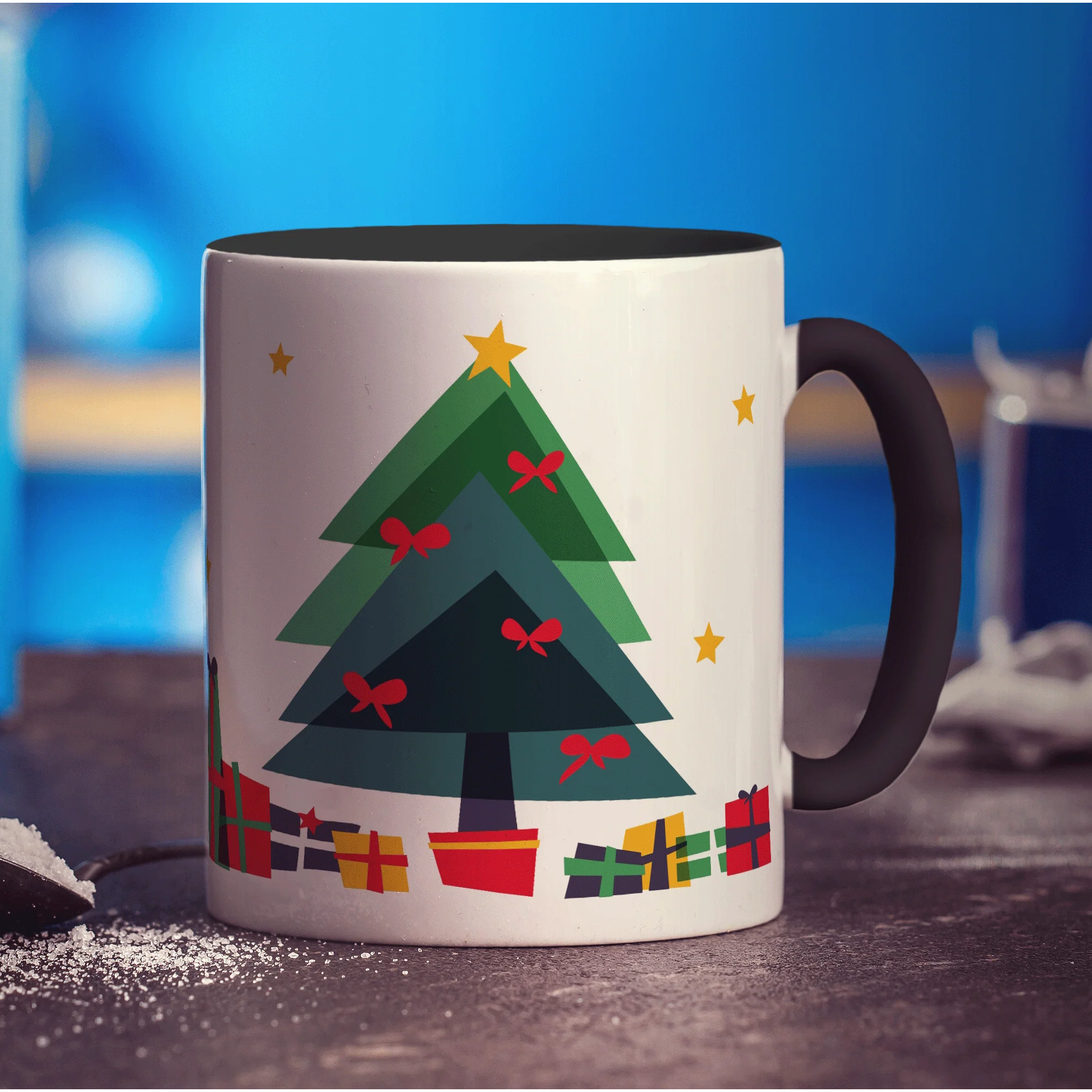 All I Want' Christmas Name Mug - Image 10