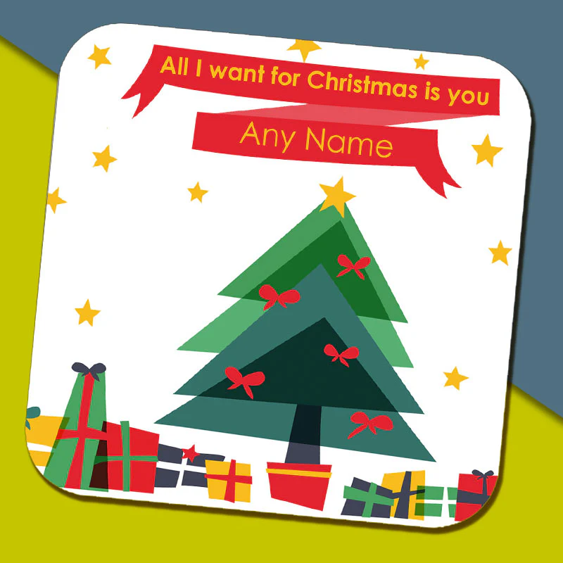 All I Want' Christmas Name Mug - Image 4