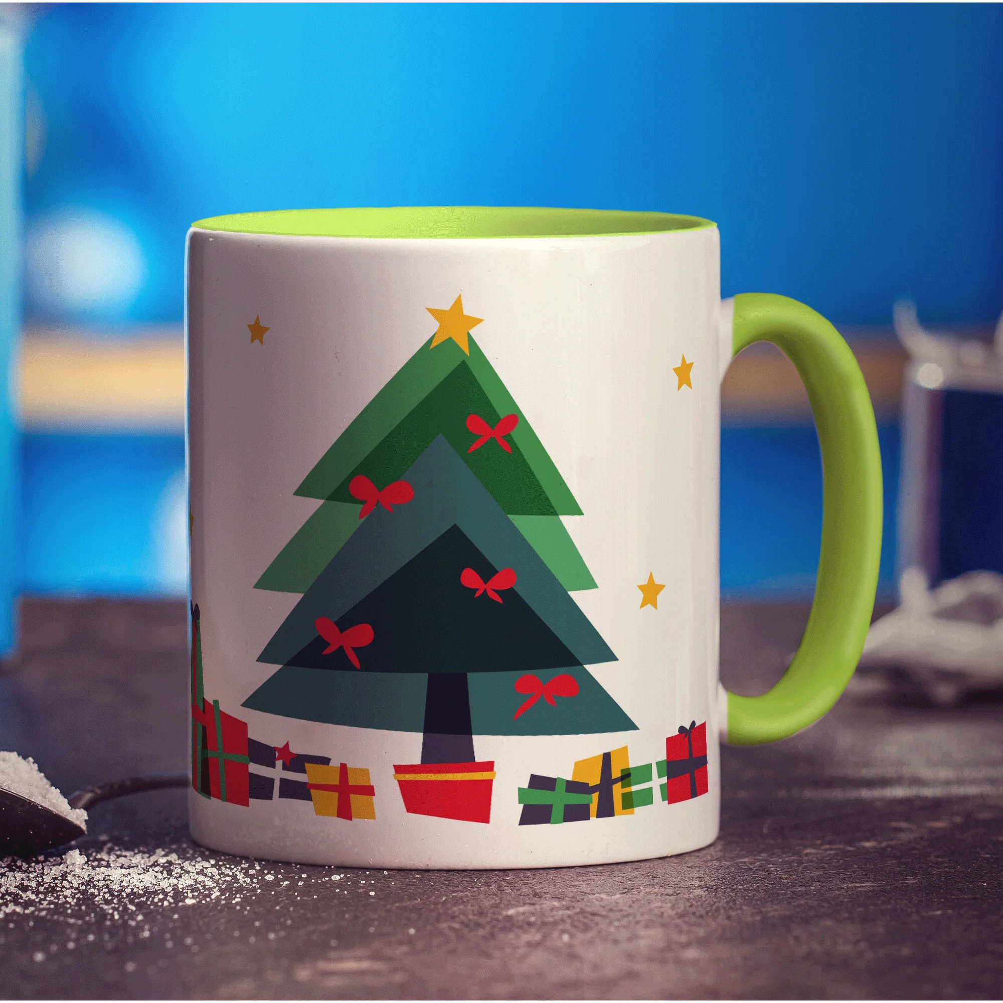 All I Want' Christmas Name Mug - Image 7