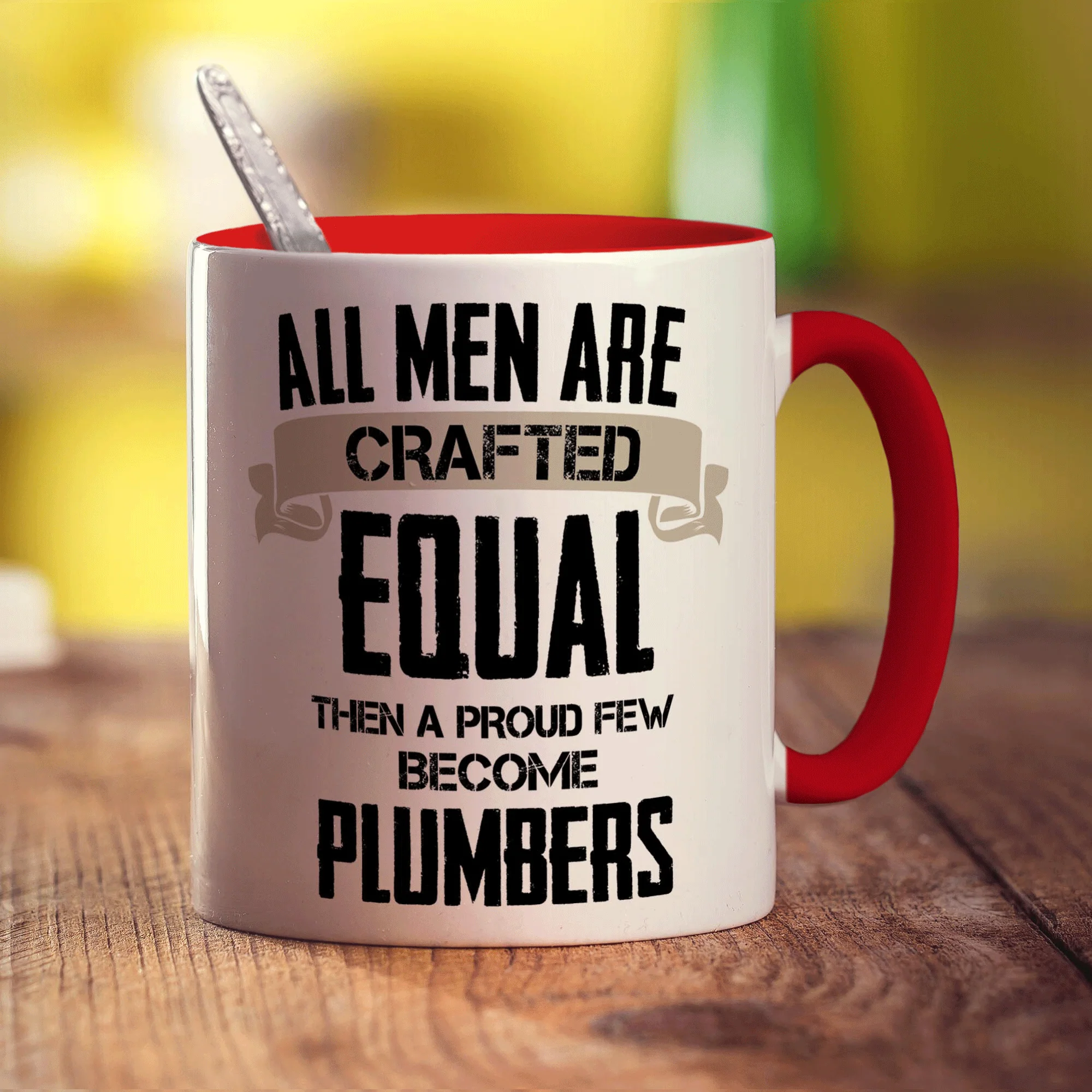 All Men Are Crafted Equal Then A Proud Few Become Plumbers Mug - Image 11