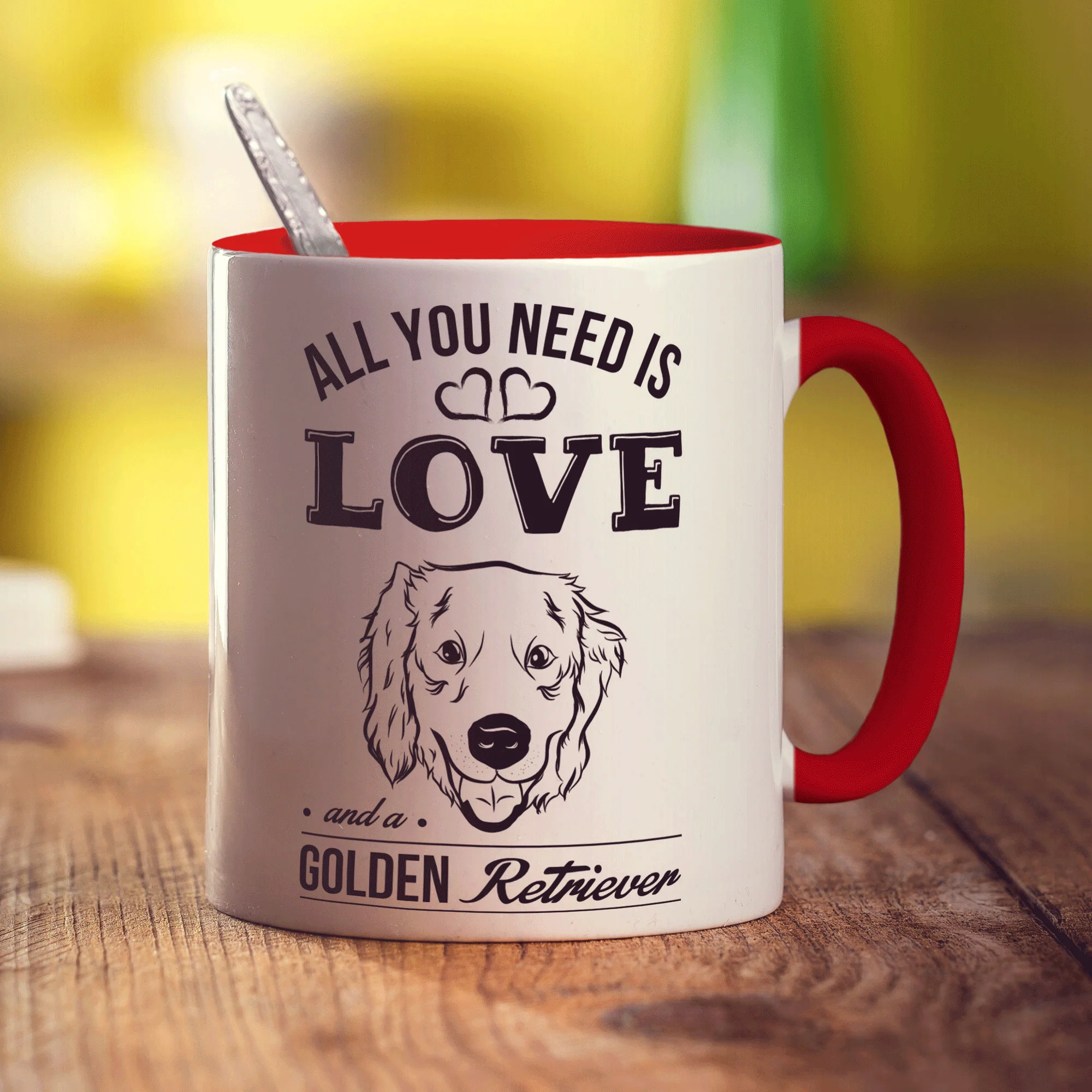 All You Need Is Love And A Golden Retriever Mug - Image 11