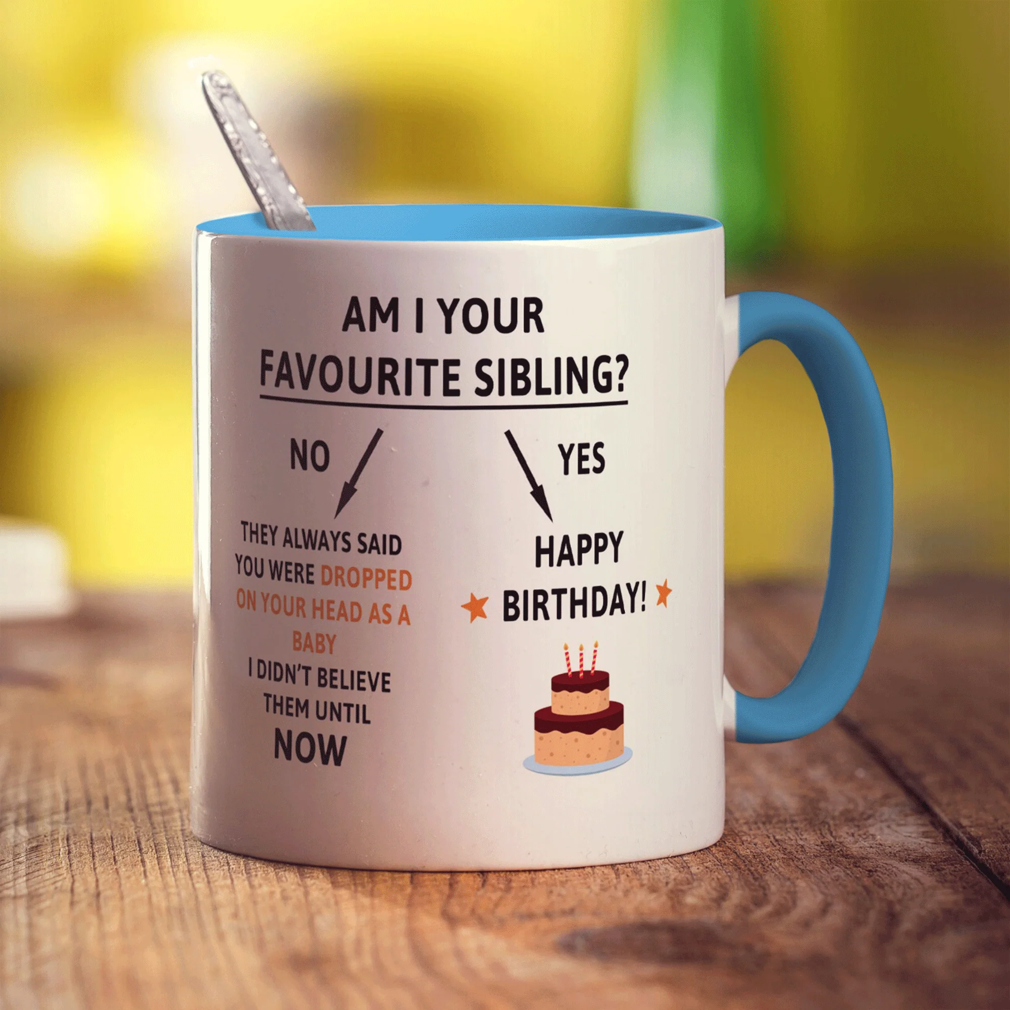 Am I Your Favourite Sibling Mug - Image 8