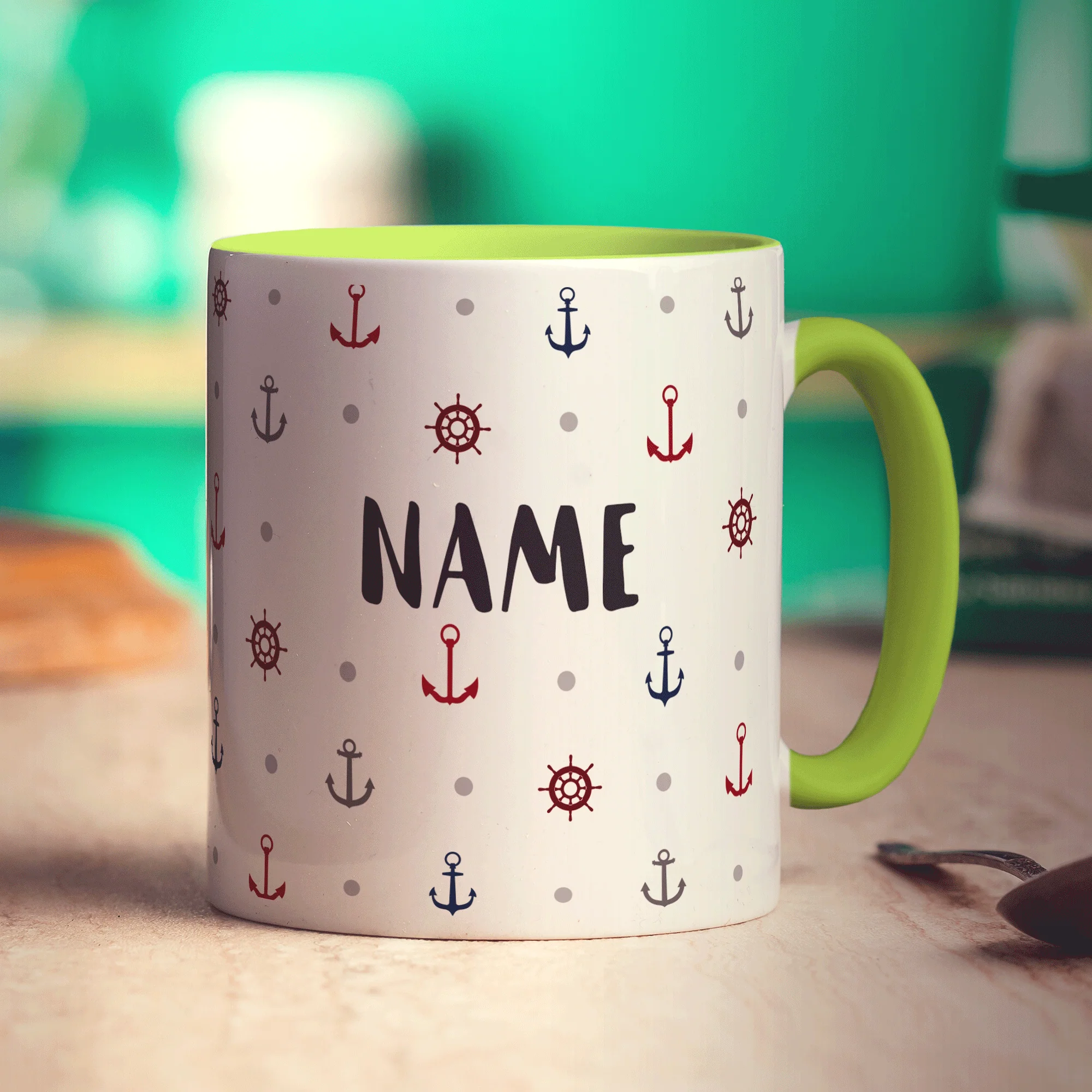 Anchor Pattern Name Mug - Image 11