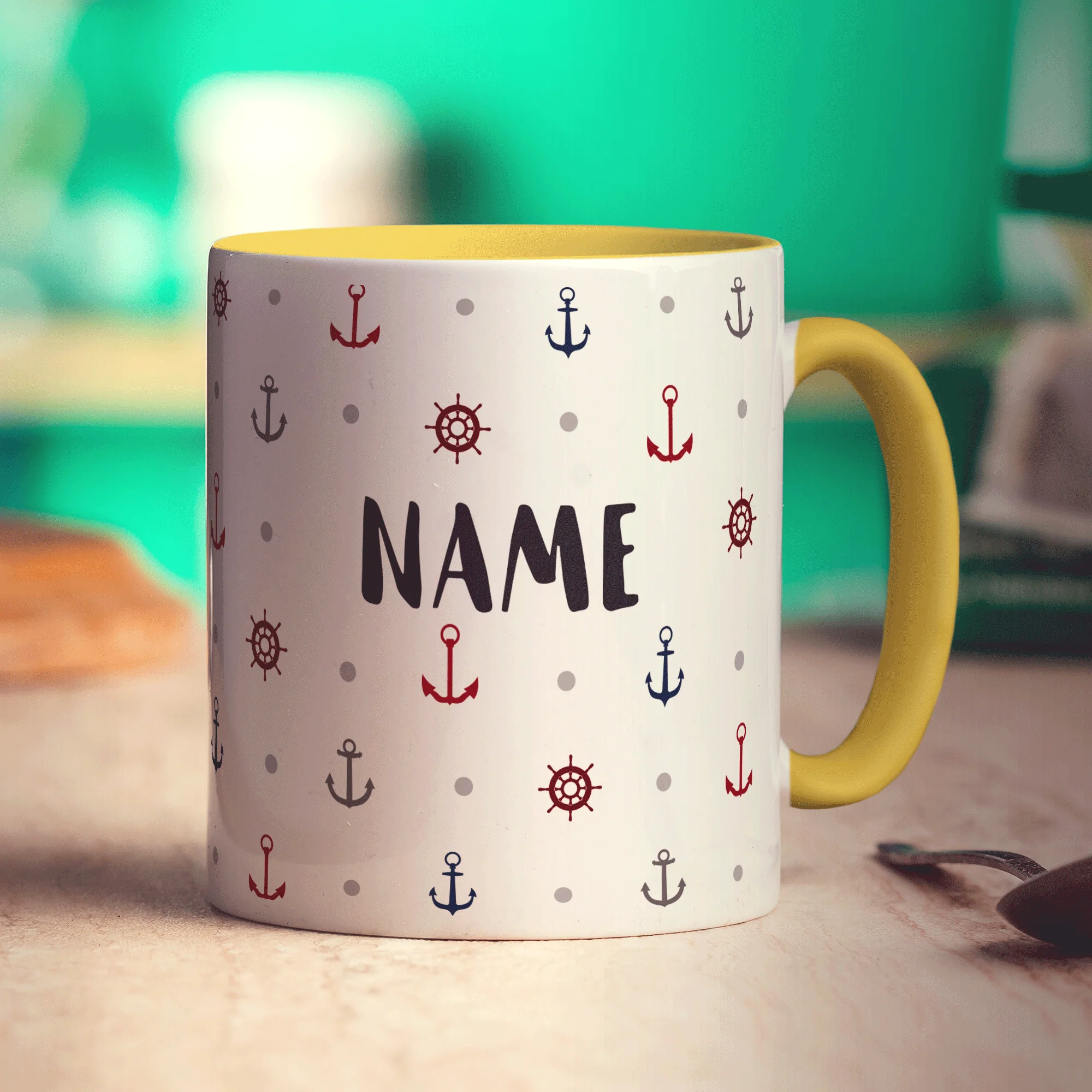 Anchor Pattern Name Mug - Image 9