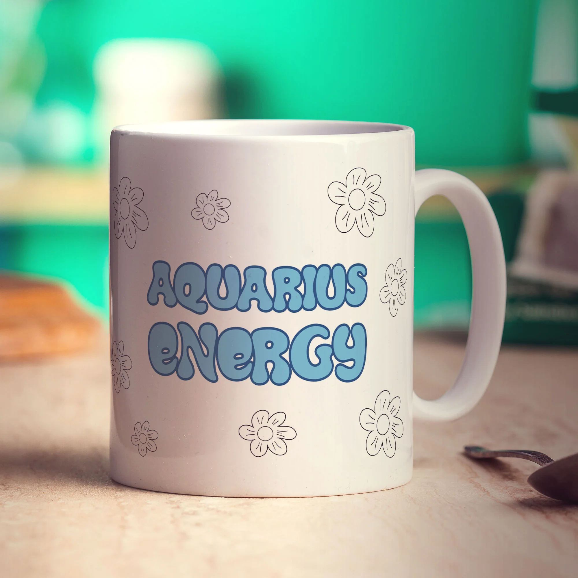 Aquarius Energy Star Sign Mug