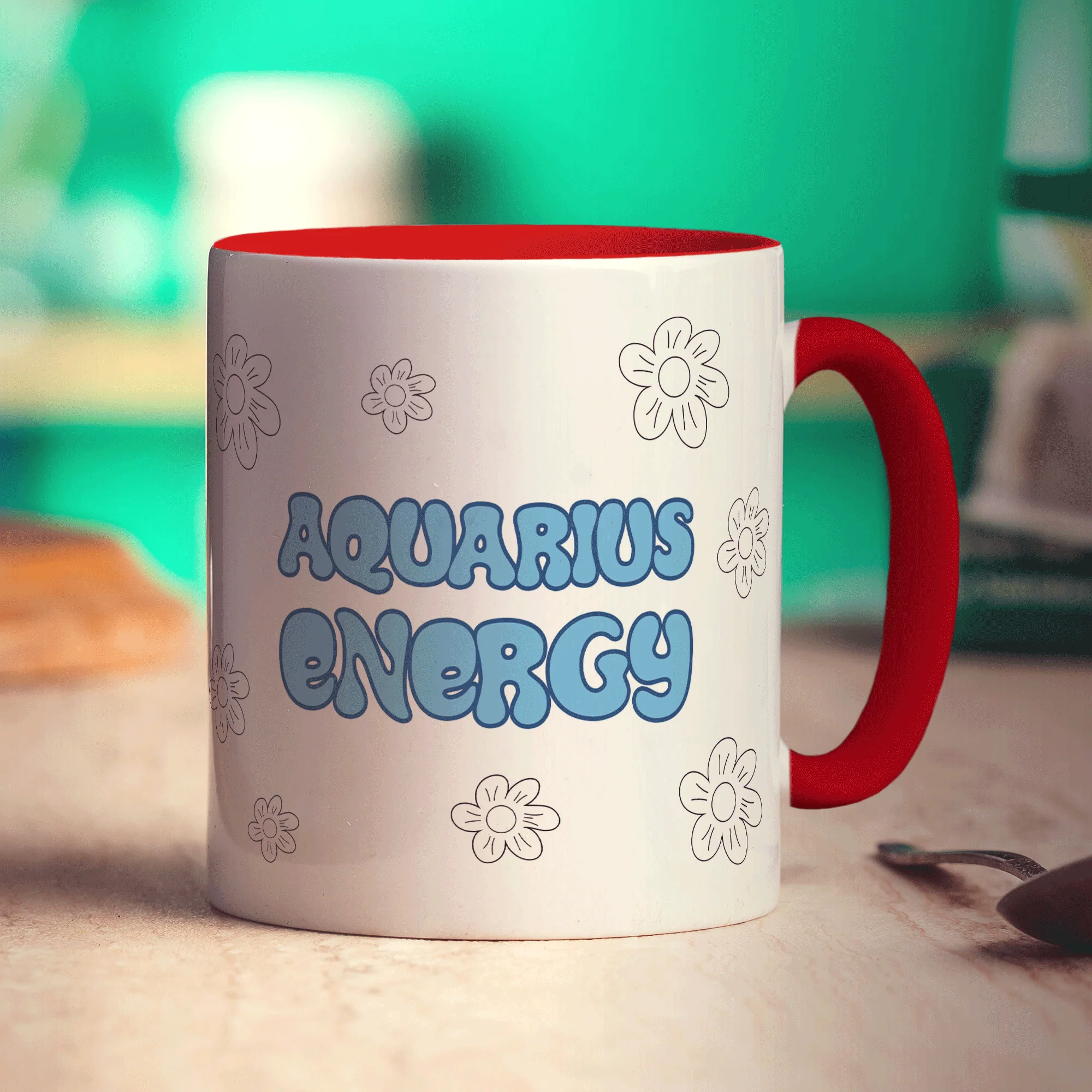 Aquarius Energy Star Sign Mug - Image 11