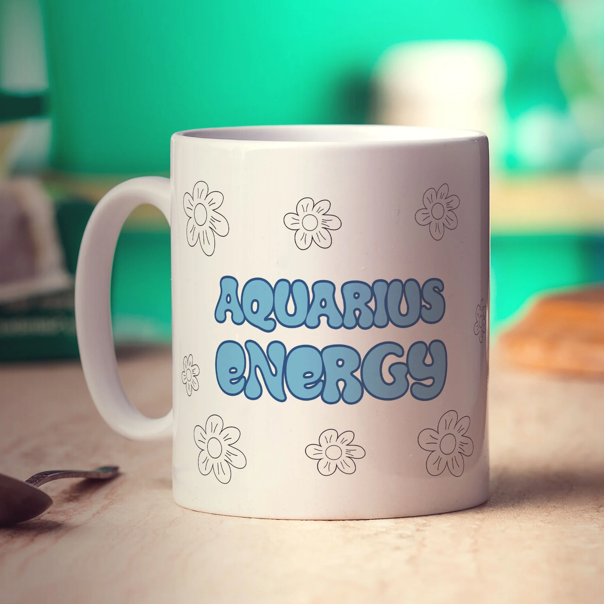 Aquarius Energy Star Sign Mug - Image 4