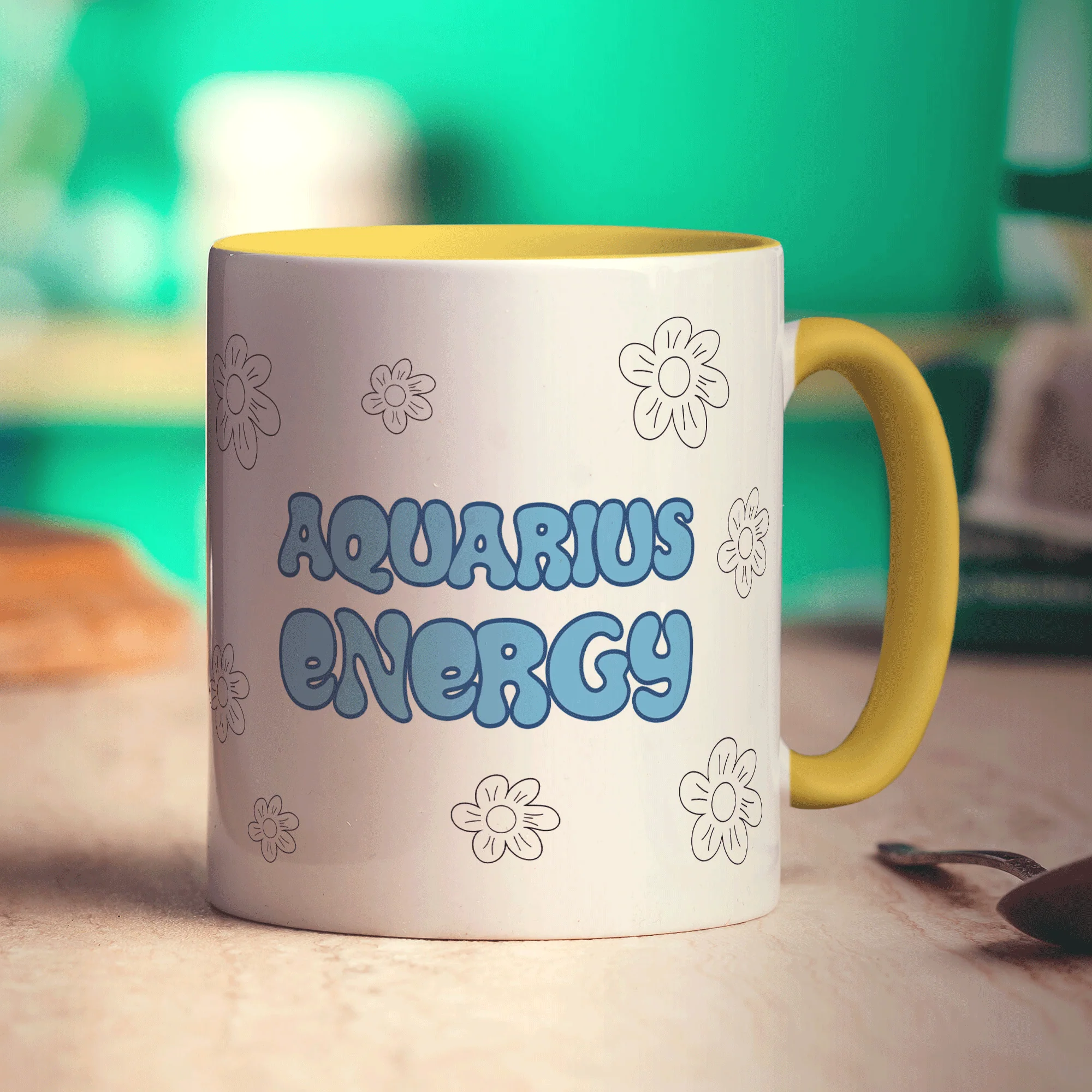 Aquarius Energy Star Sign Mug - Image 5
