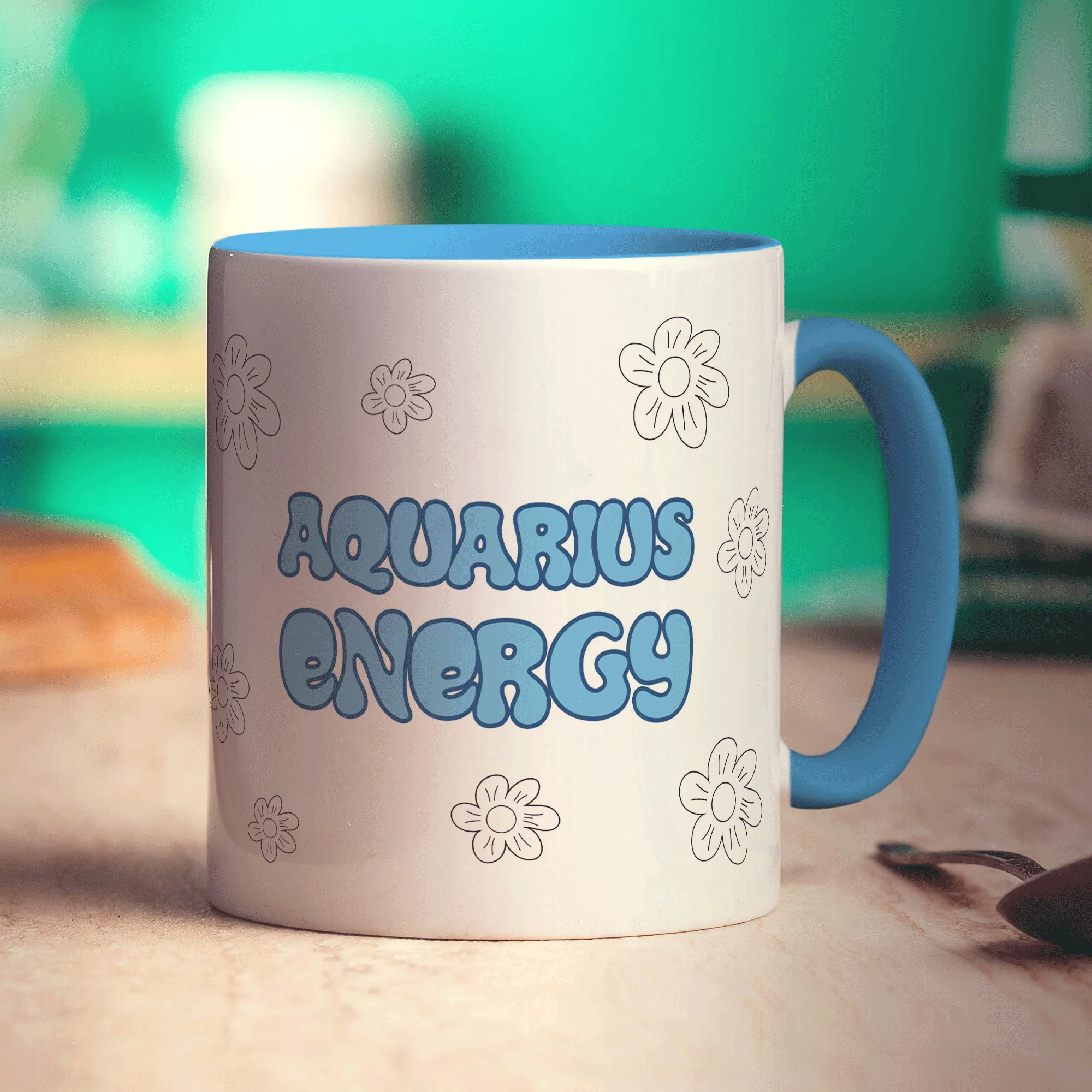 Aquarius Energy Star Sign Mug - Image 8