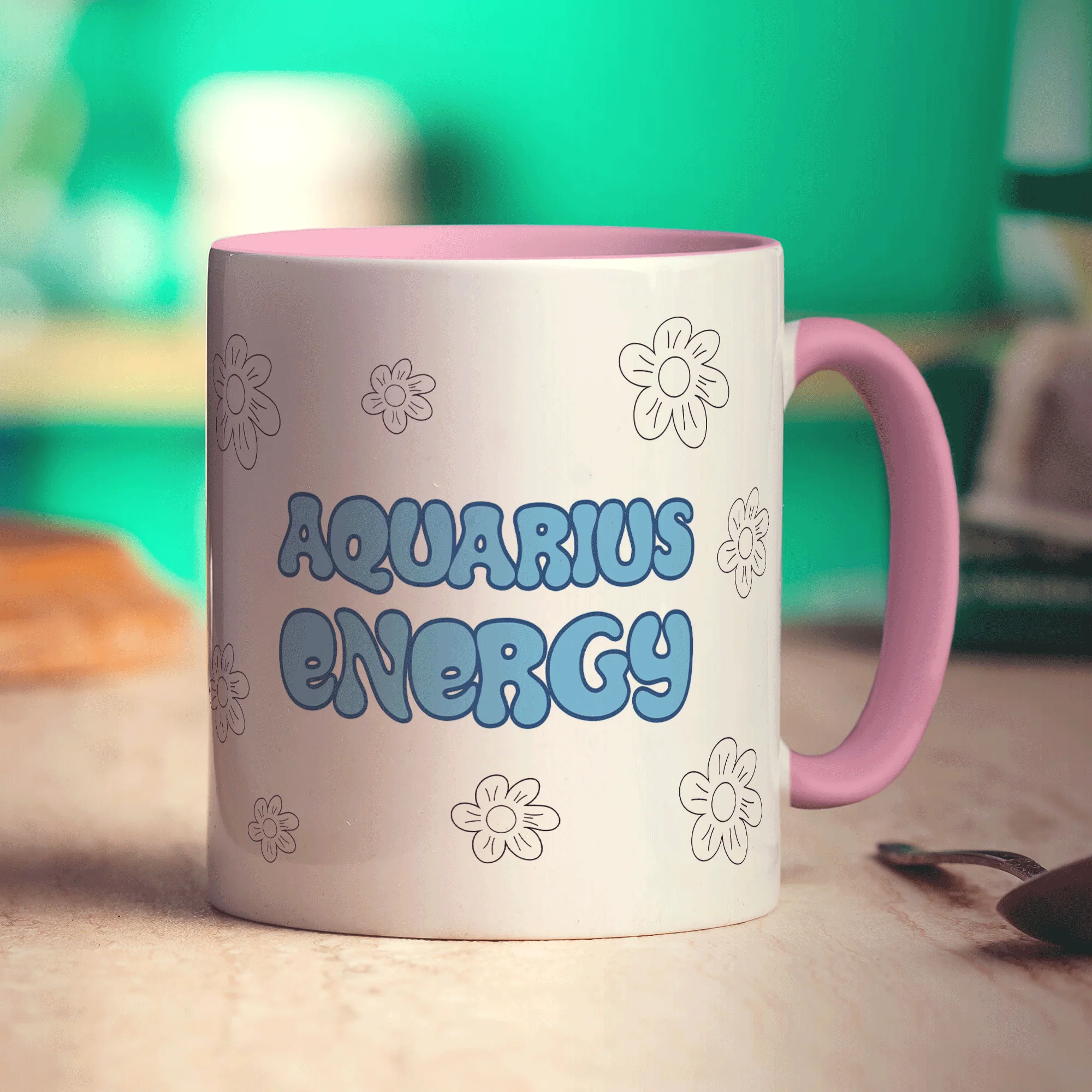 Aquarius Energy Star Sign Mug - Image 9