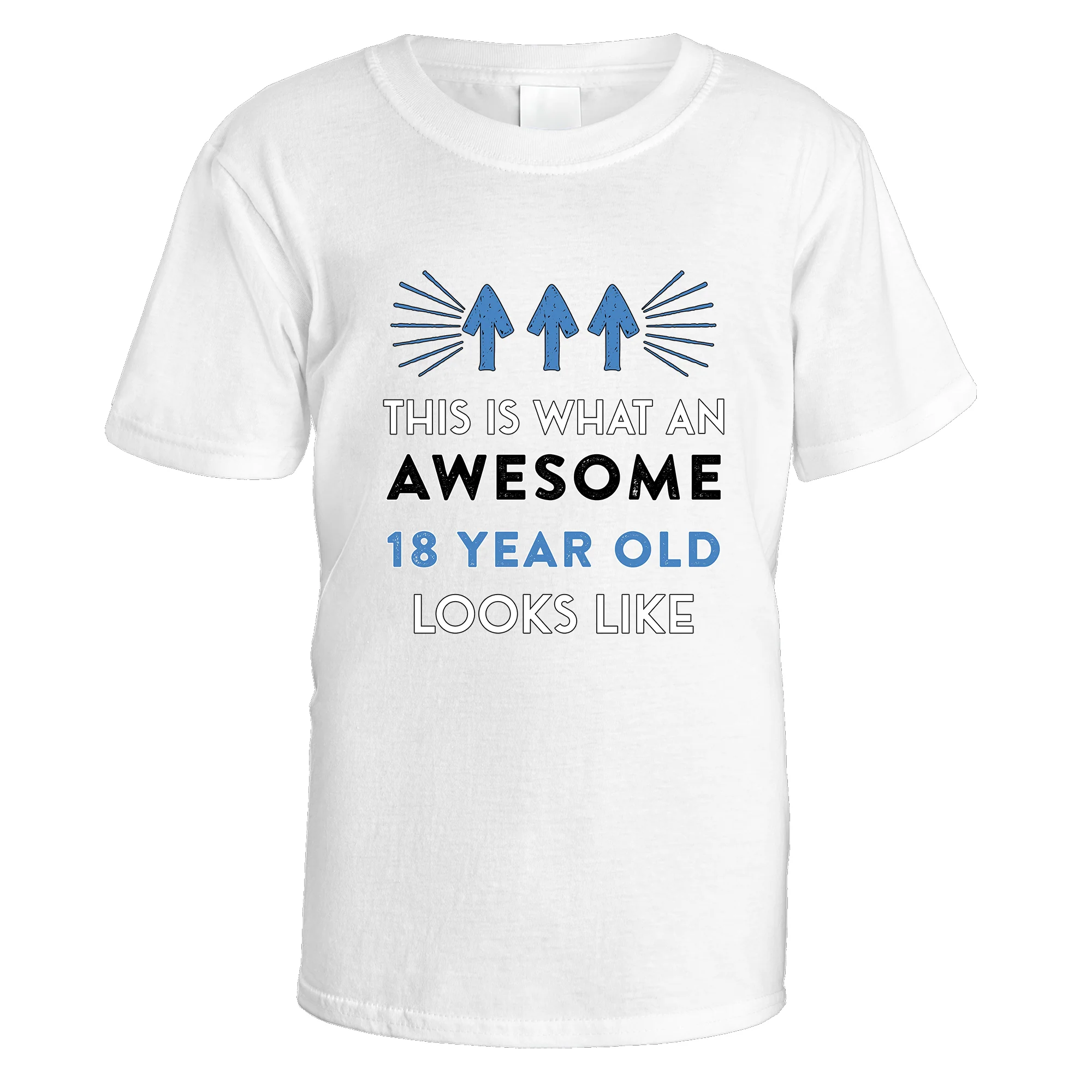 Awesome 18 Year Old T-Shirt (Blue Design) - Image 2